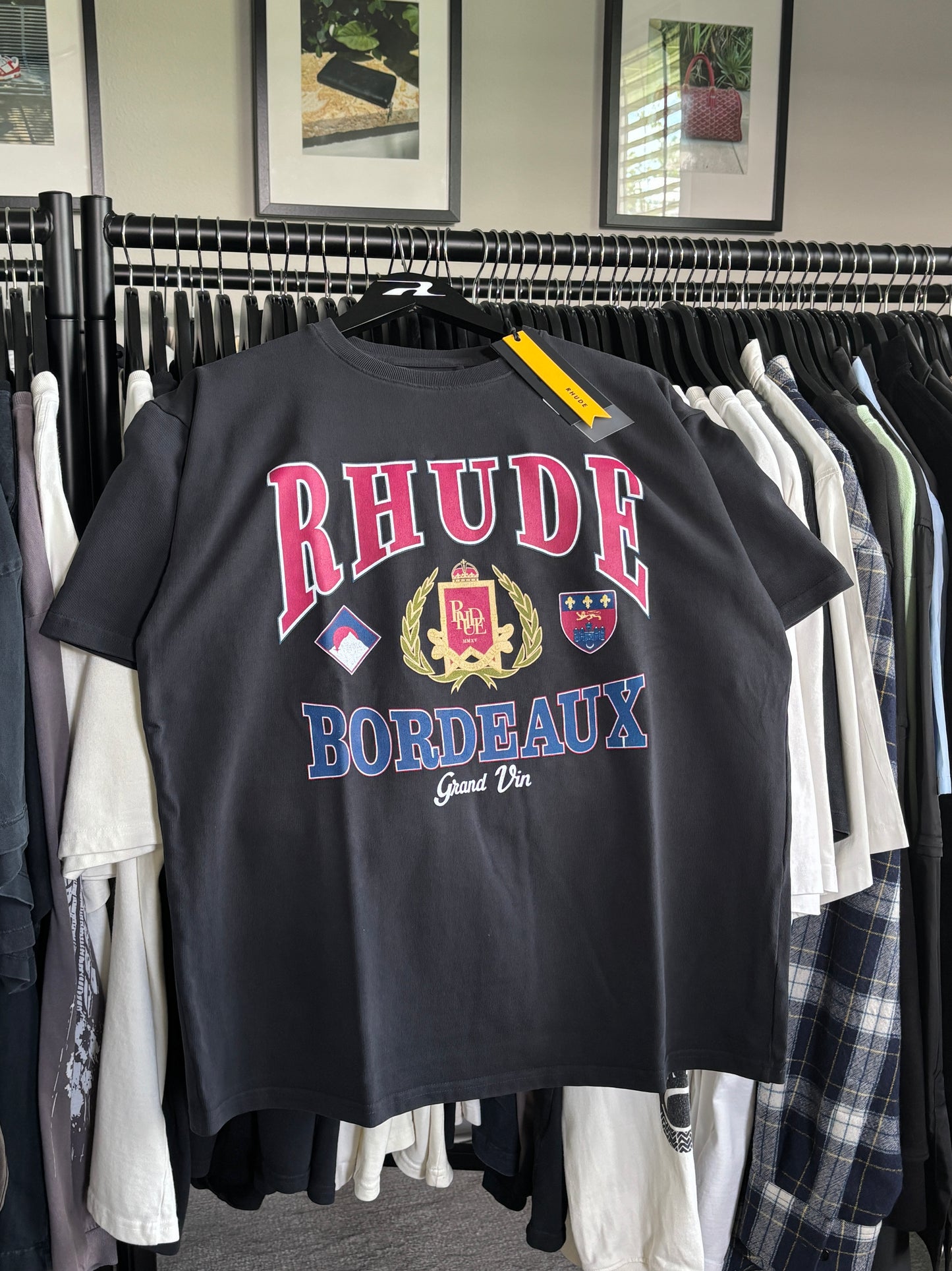 Bordeaux Ski Logo Tee