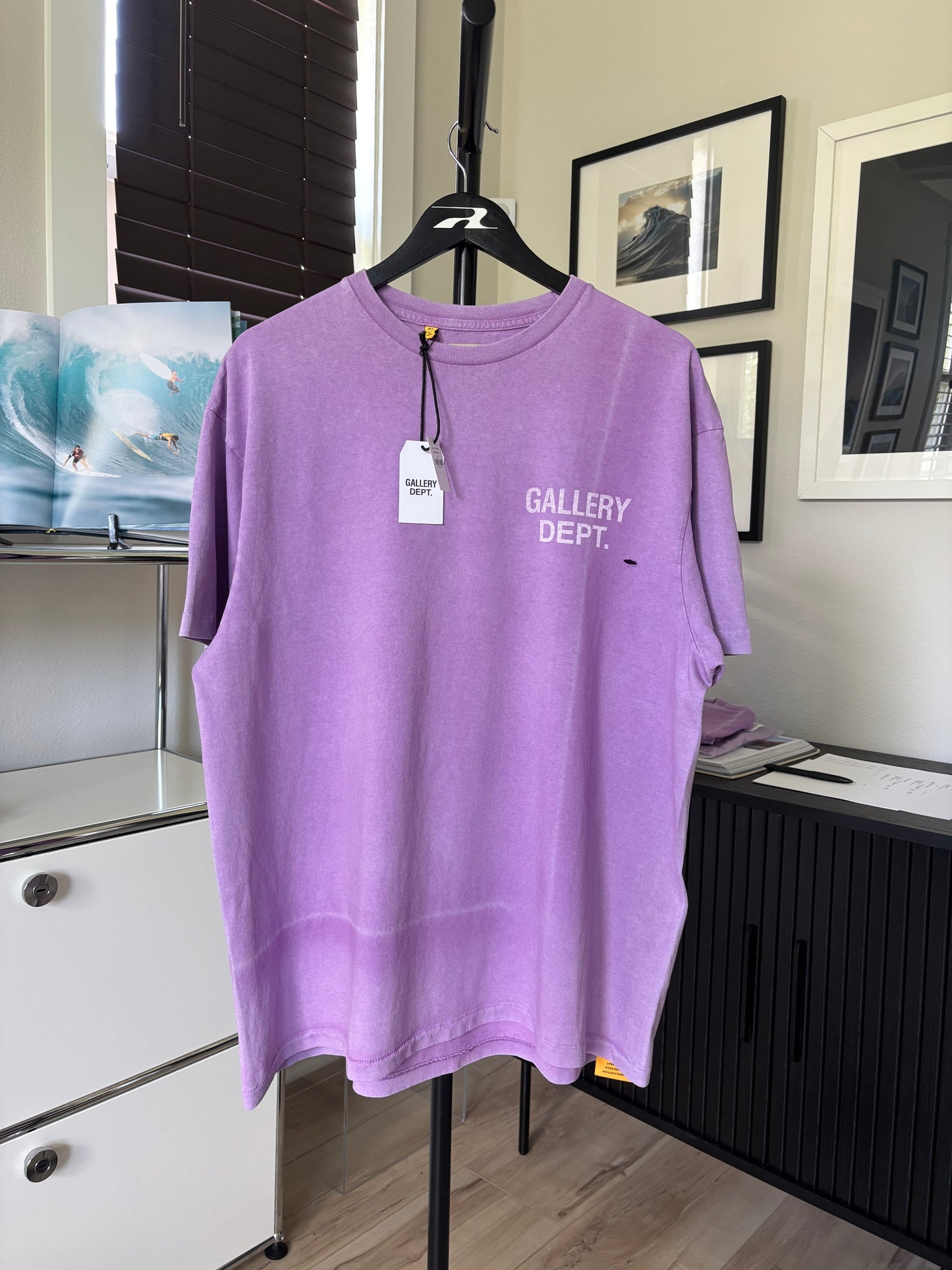 Purple Faded Logo Tee