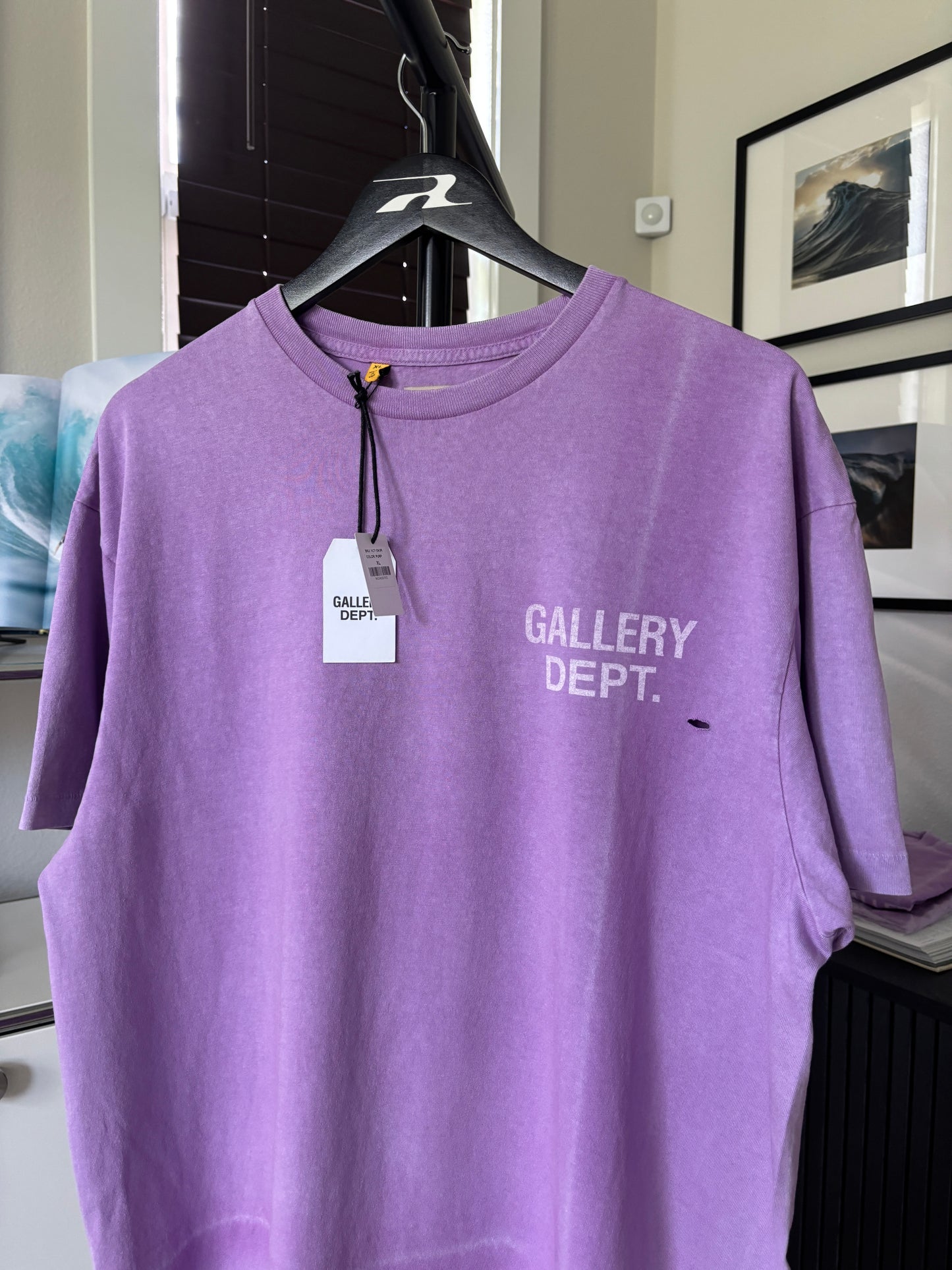 Purple Faded Logo Tee