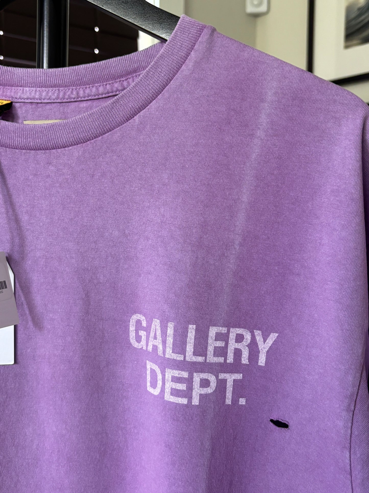 Purple Faded Logo Tee