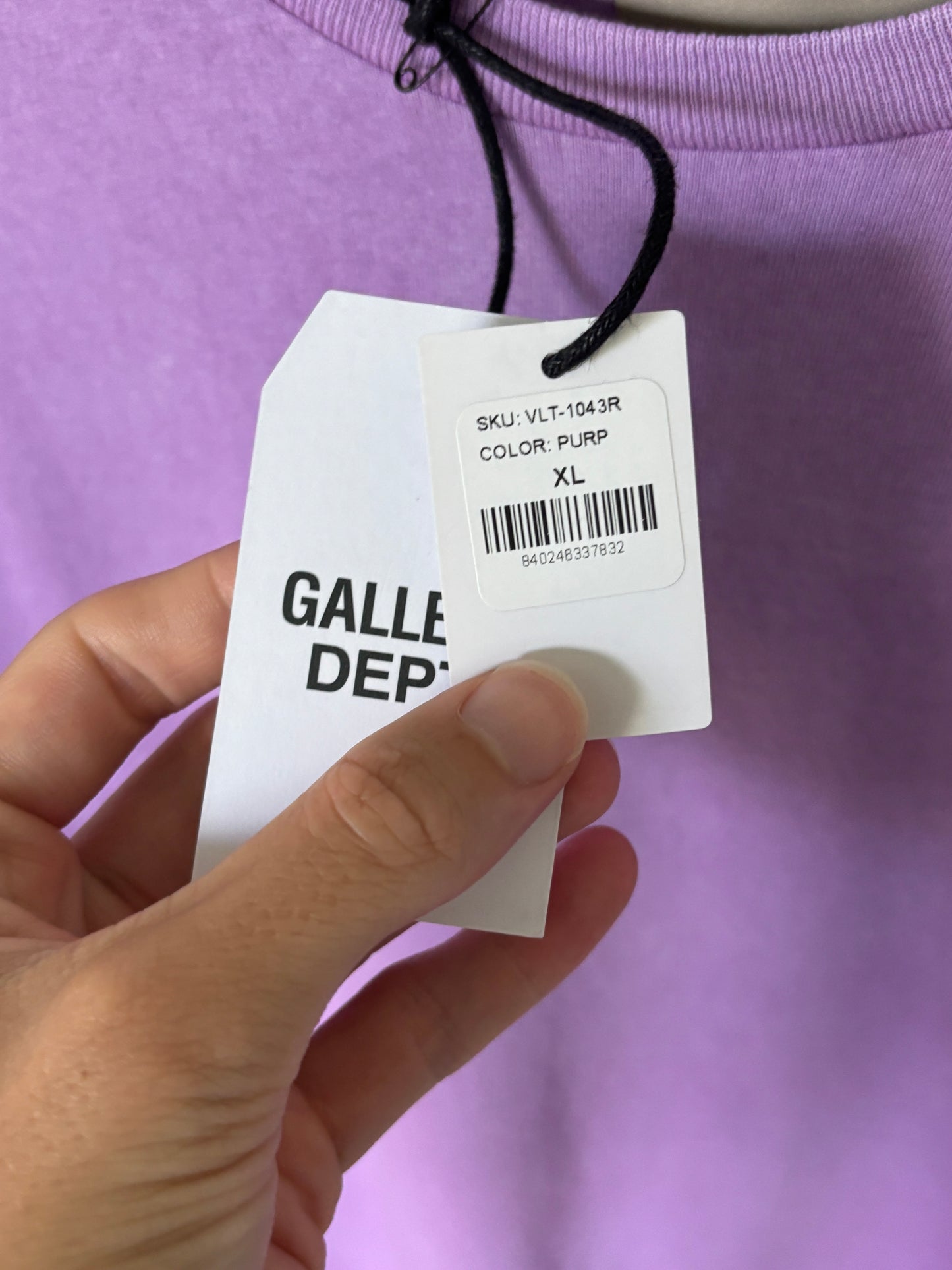 Purple Faded Logo Tee