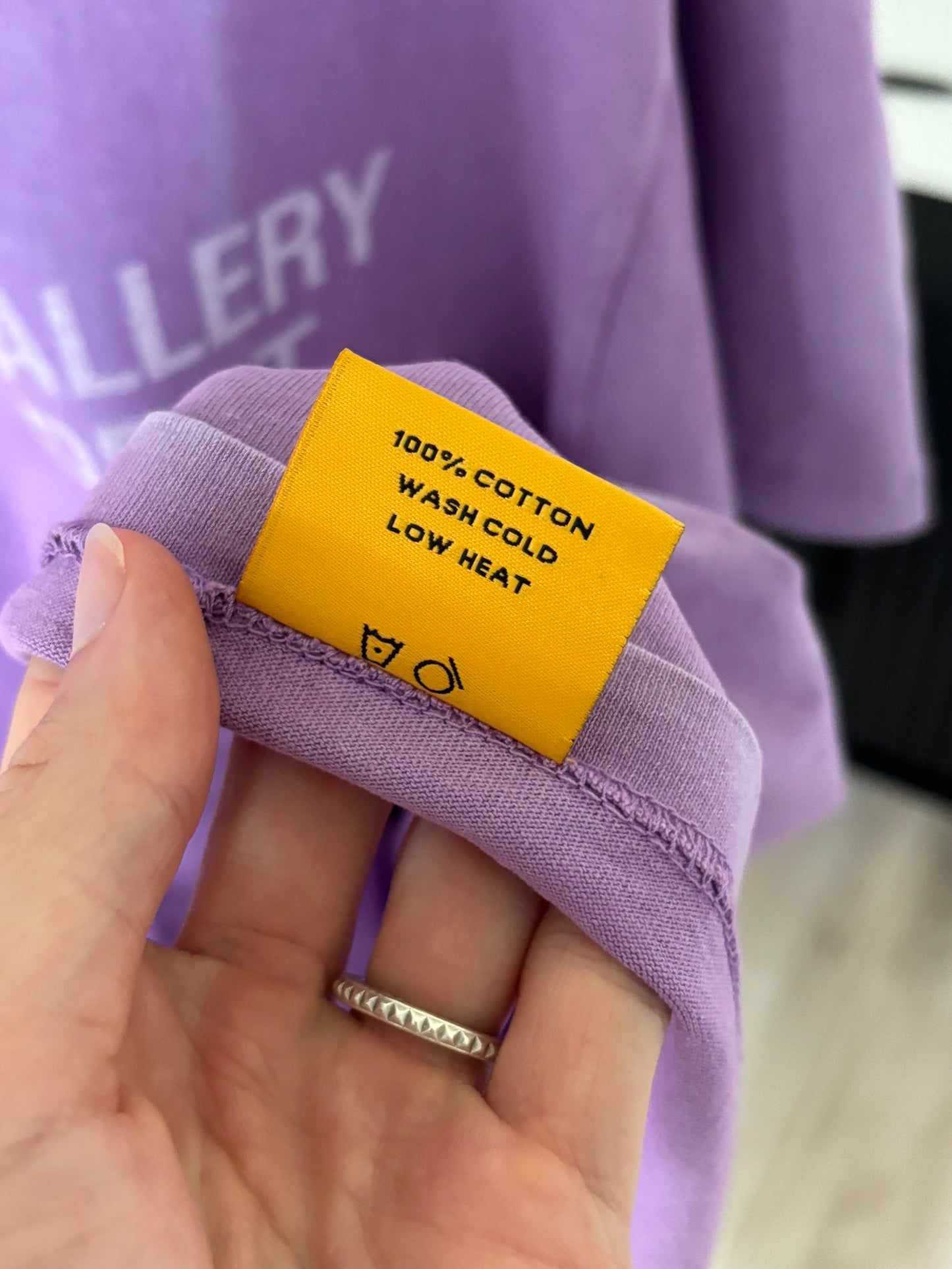 Purple Faded Logo Tee