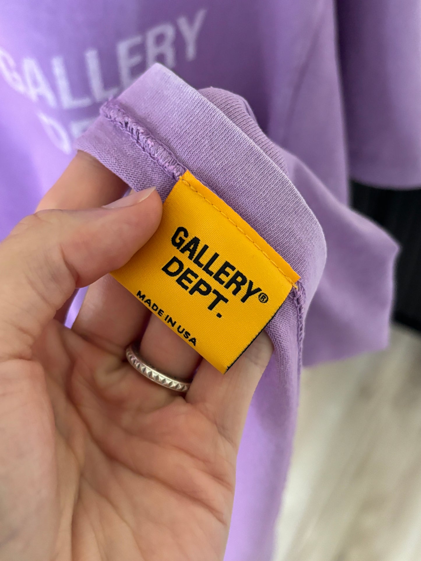 Purple Faded Logo Tee