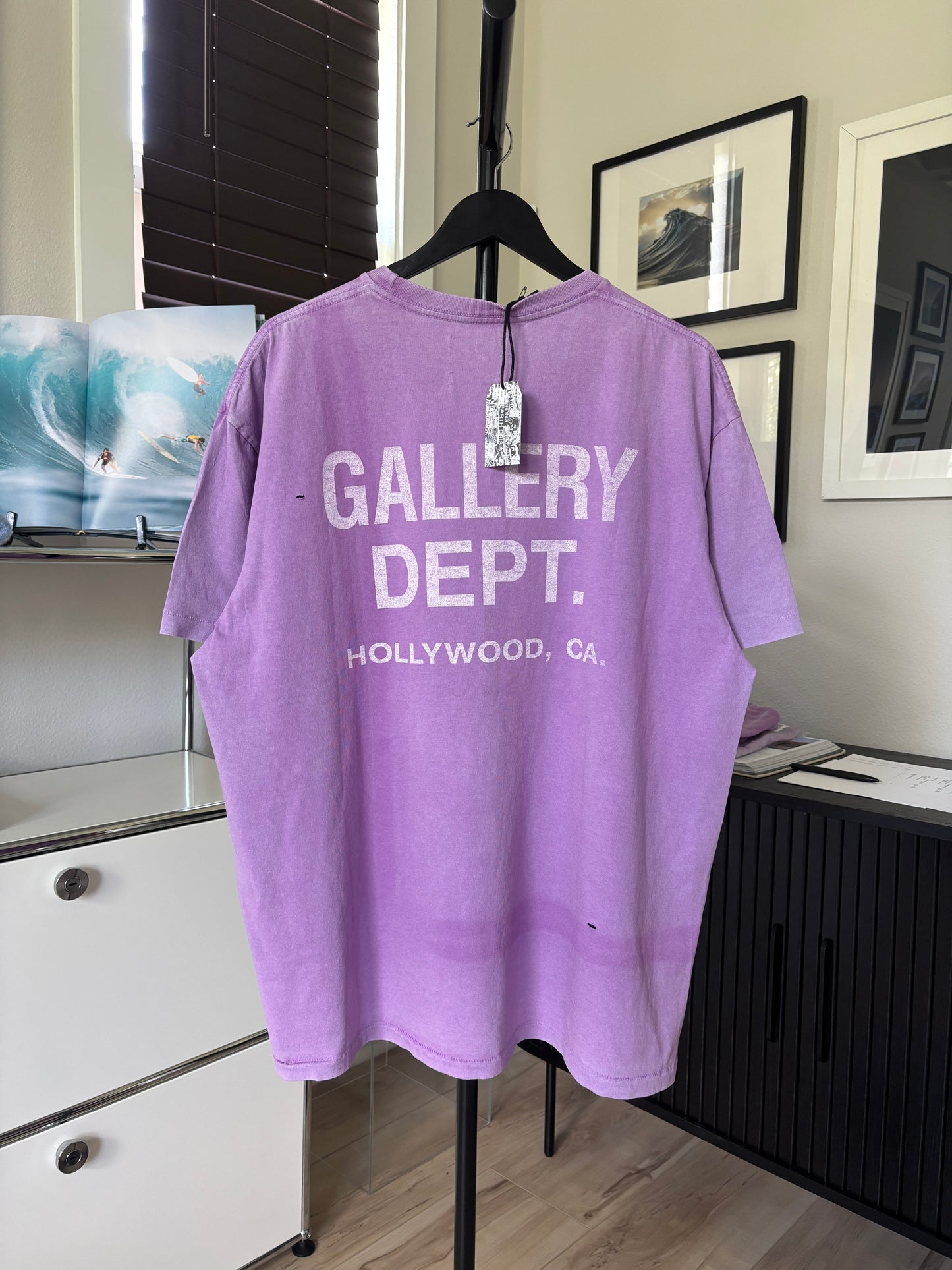 Purple Faded Logo Tee
