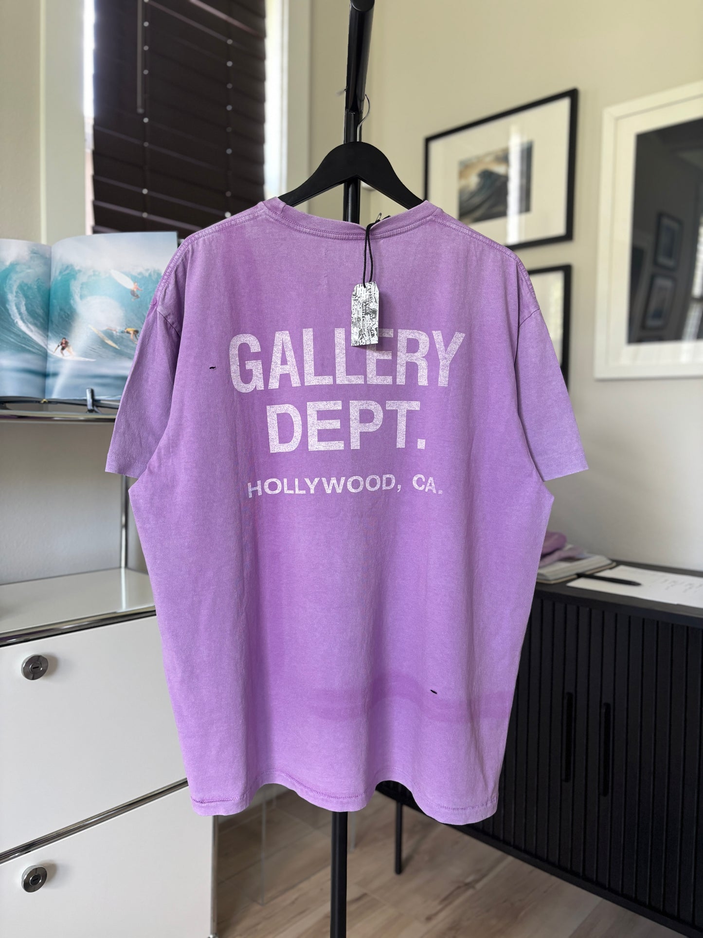 Purple Faded Logo Tee