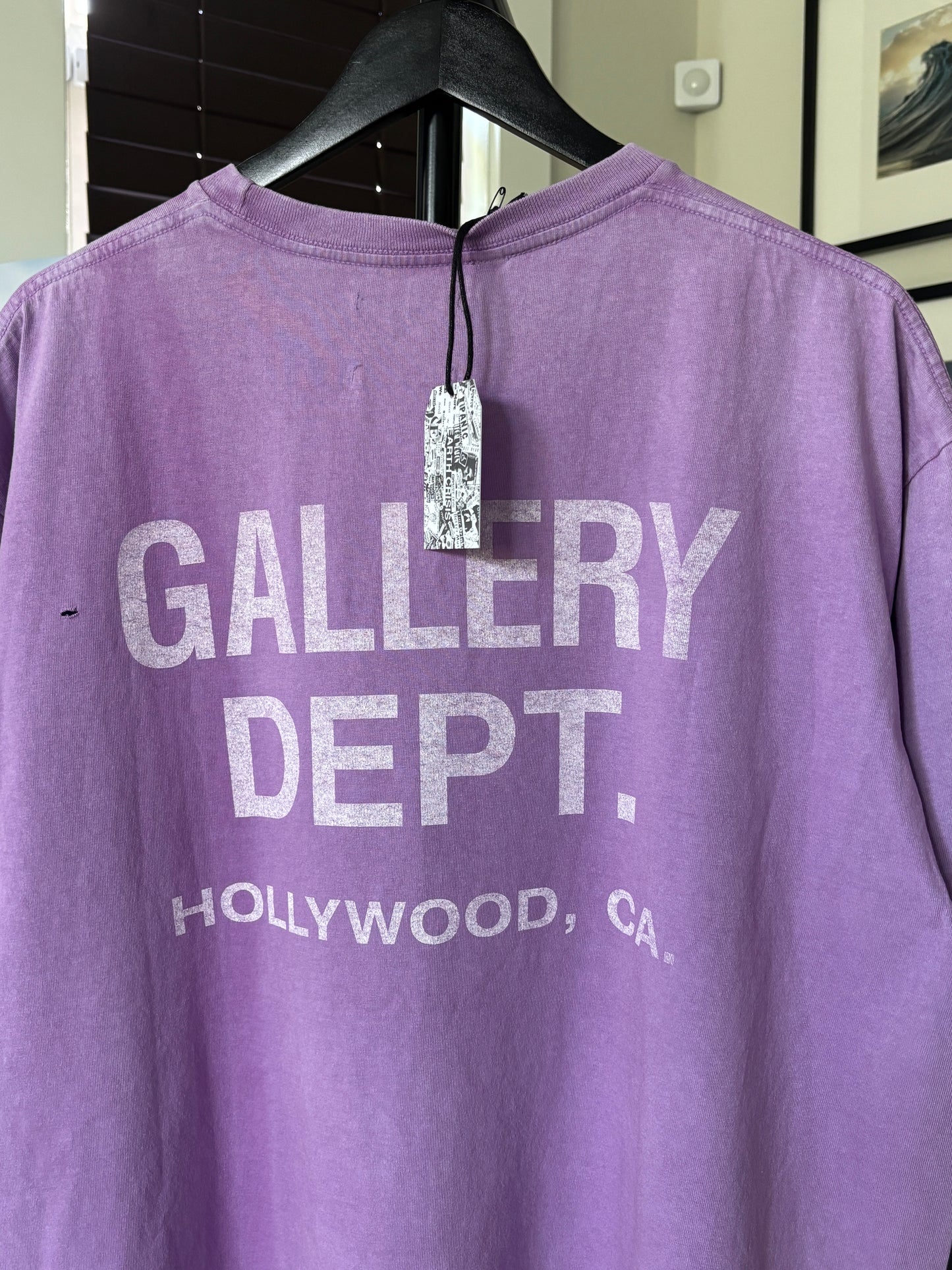 Purple Faded Logo Tee