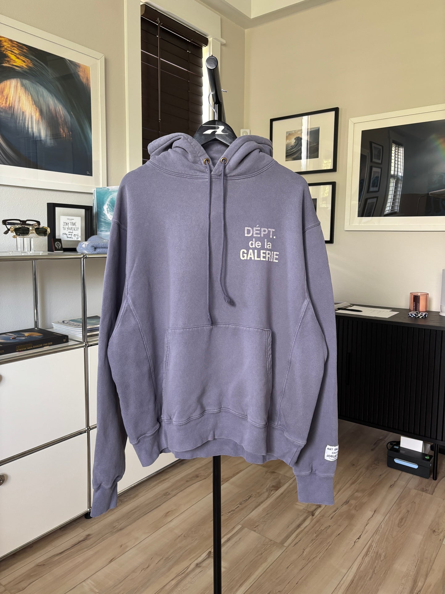 Faded Purple French Logo Hoodie