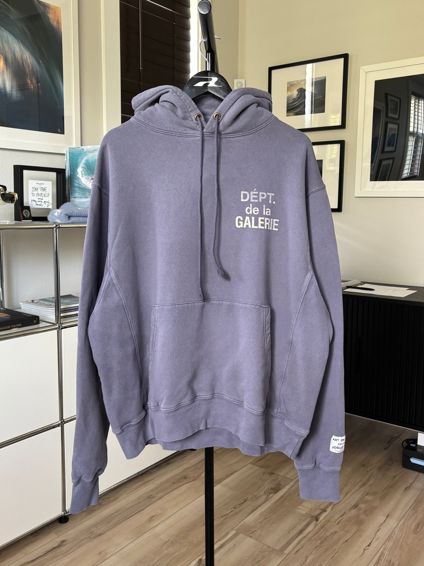 Faded Purple French Logo Hoodie