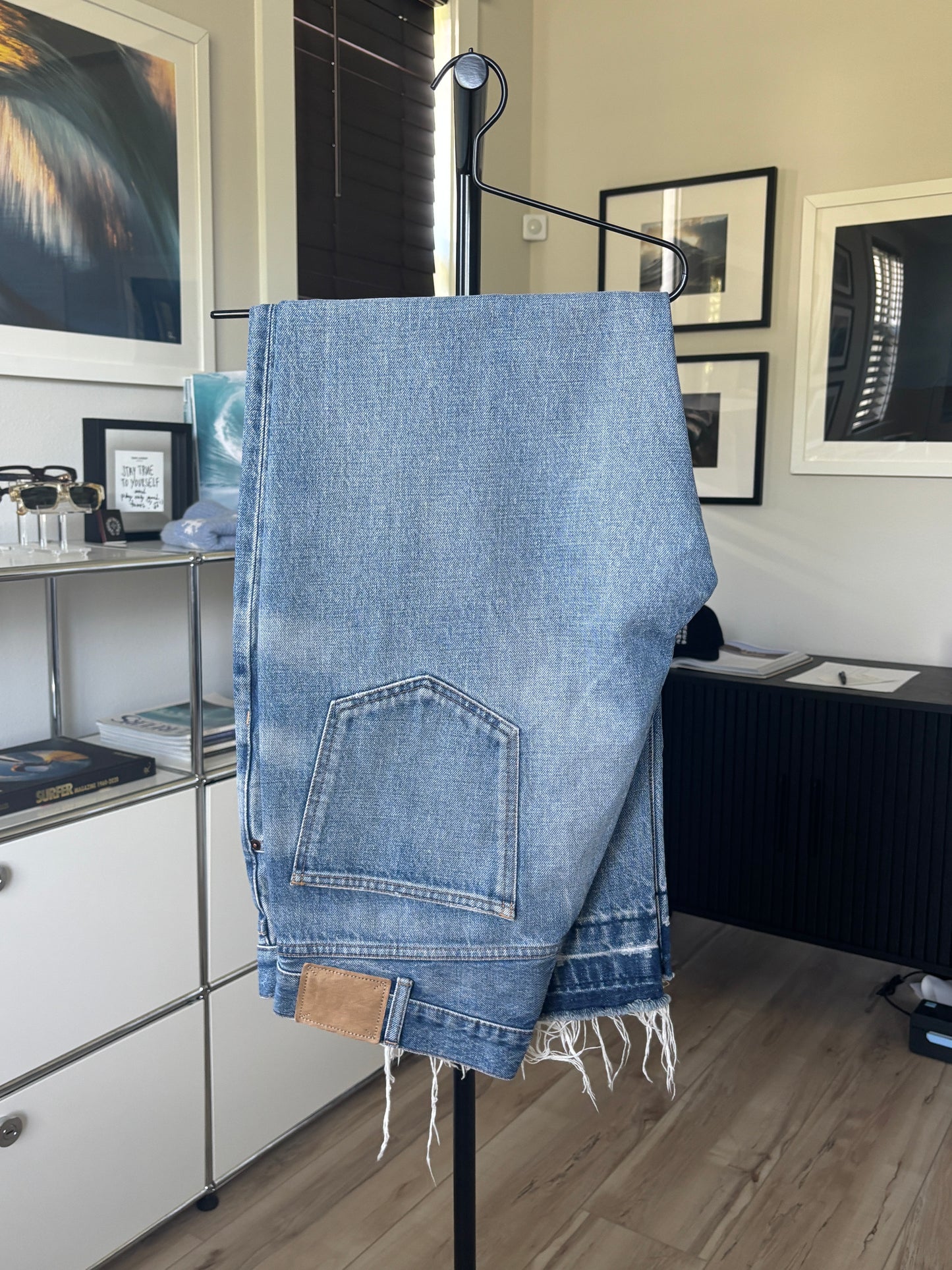 Light Washed Raw Denim