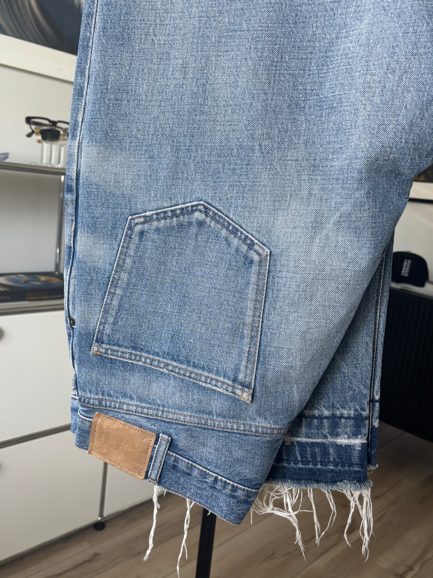 Light Washed Raw Denim