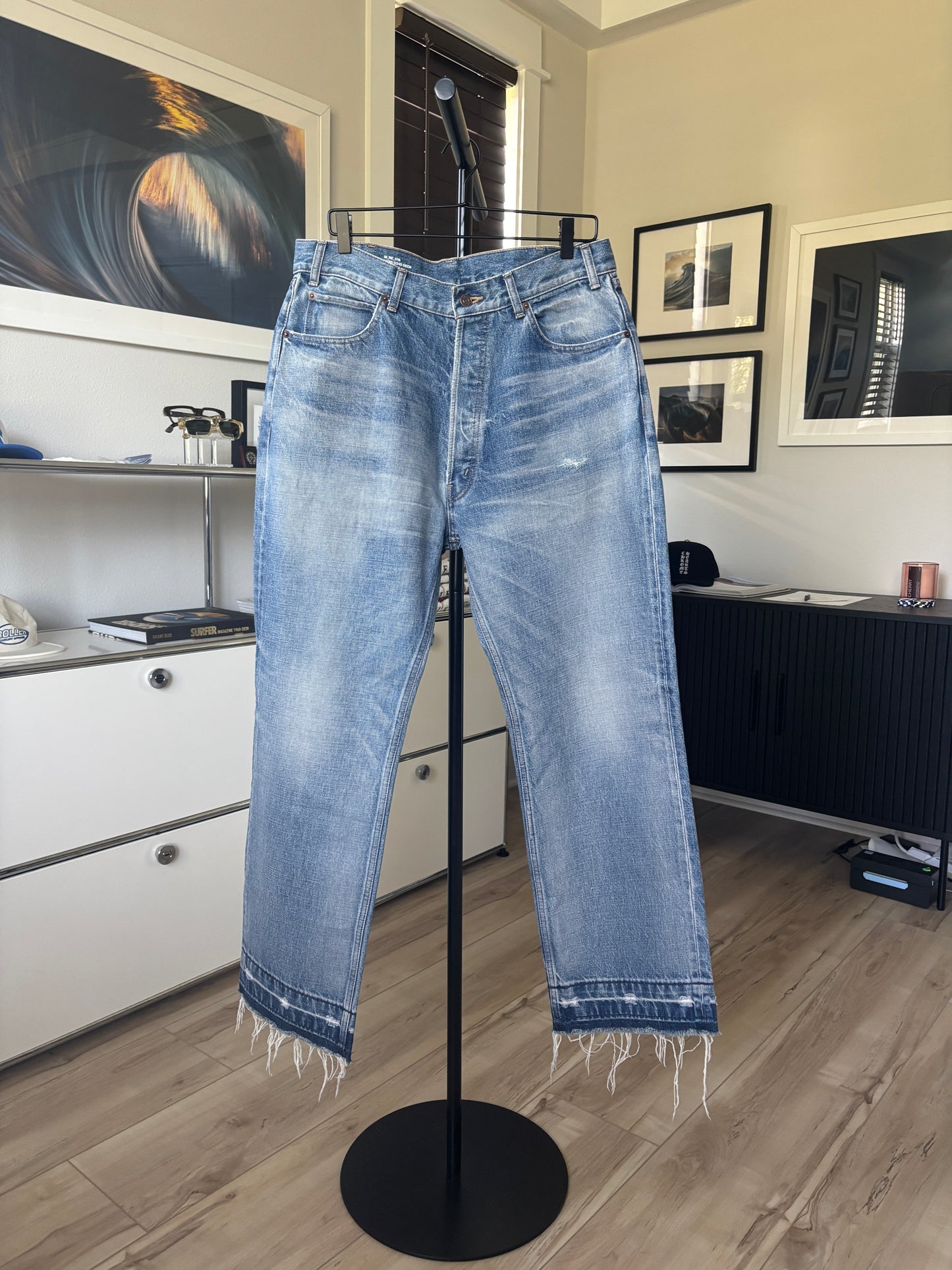 Light Washed Raw Denim