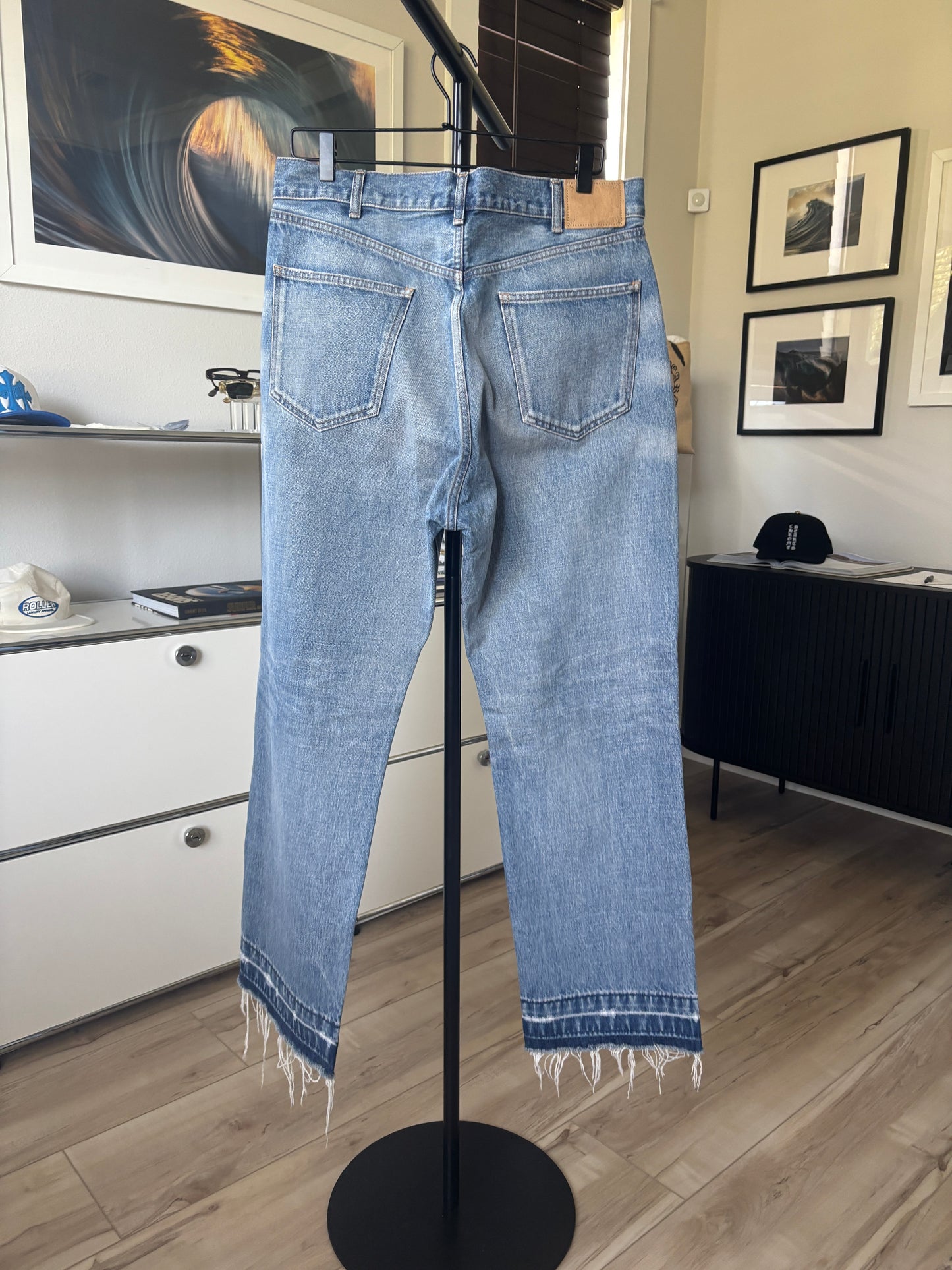 Light Washed Raw Denim