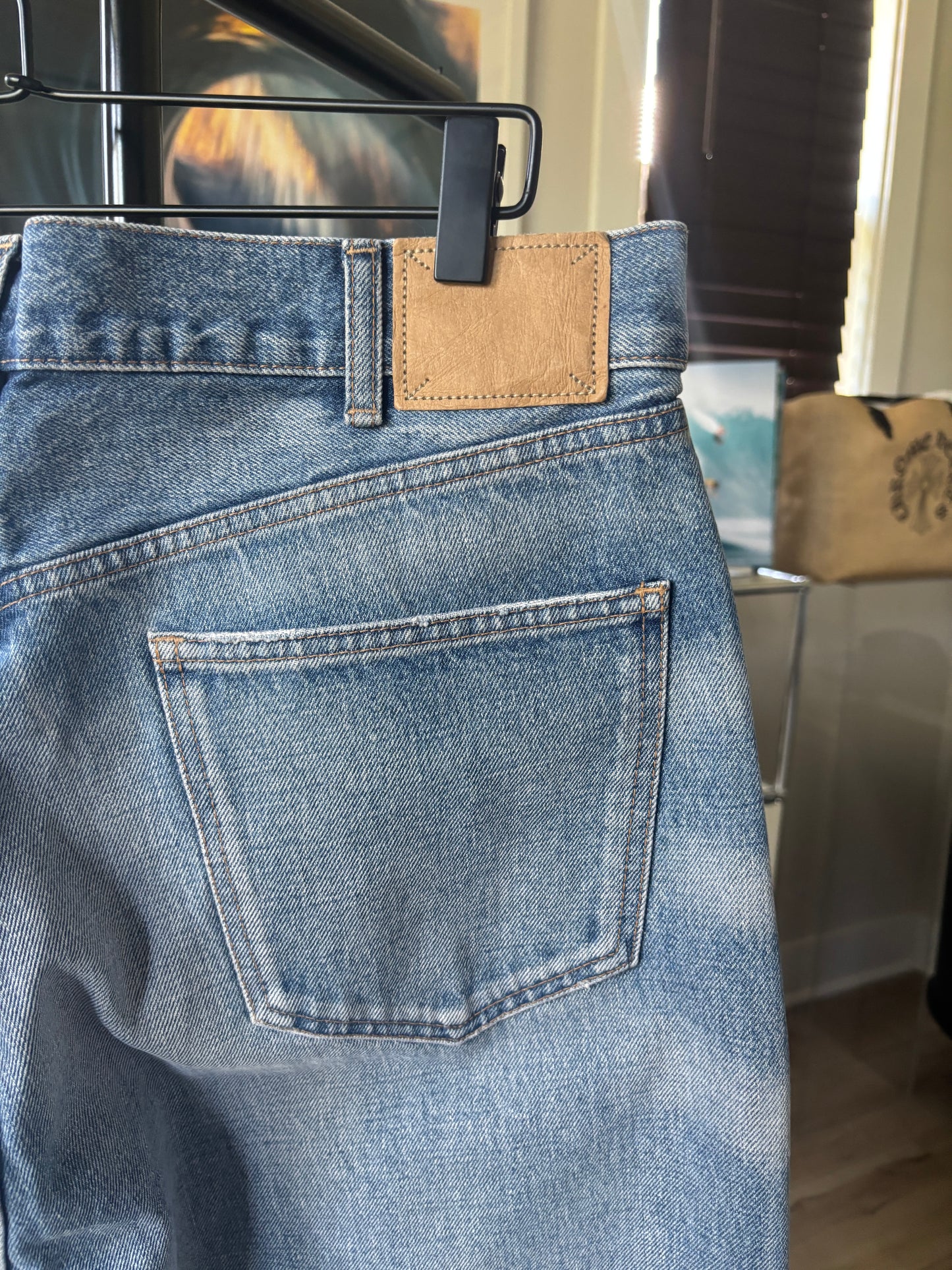 Light Washed Raw Denim