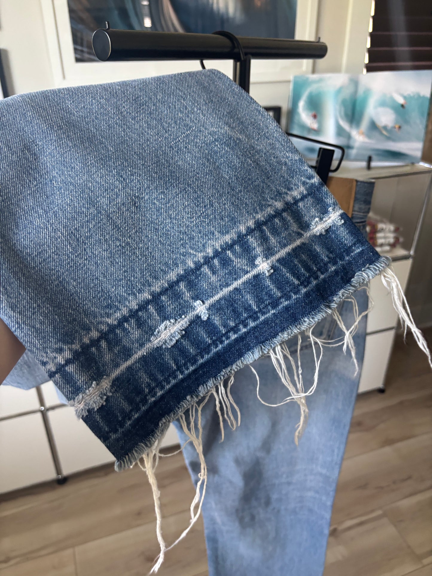 Light Washed Raw Denim