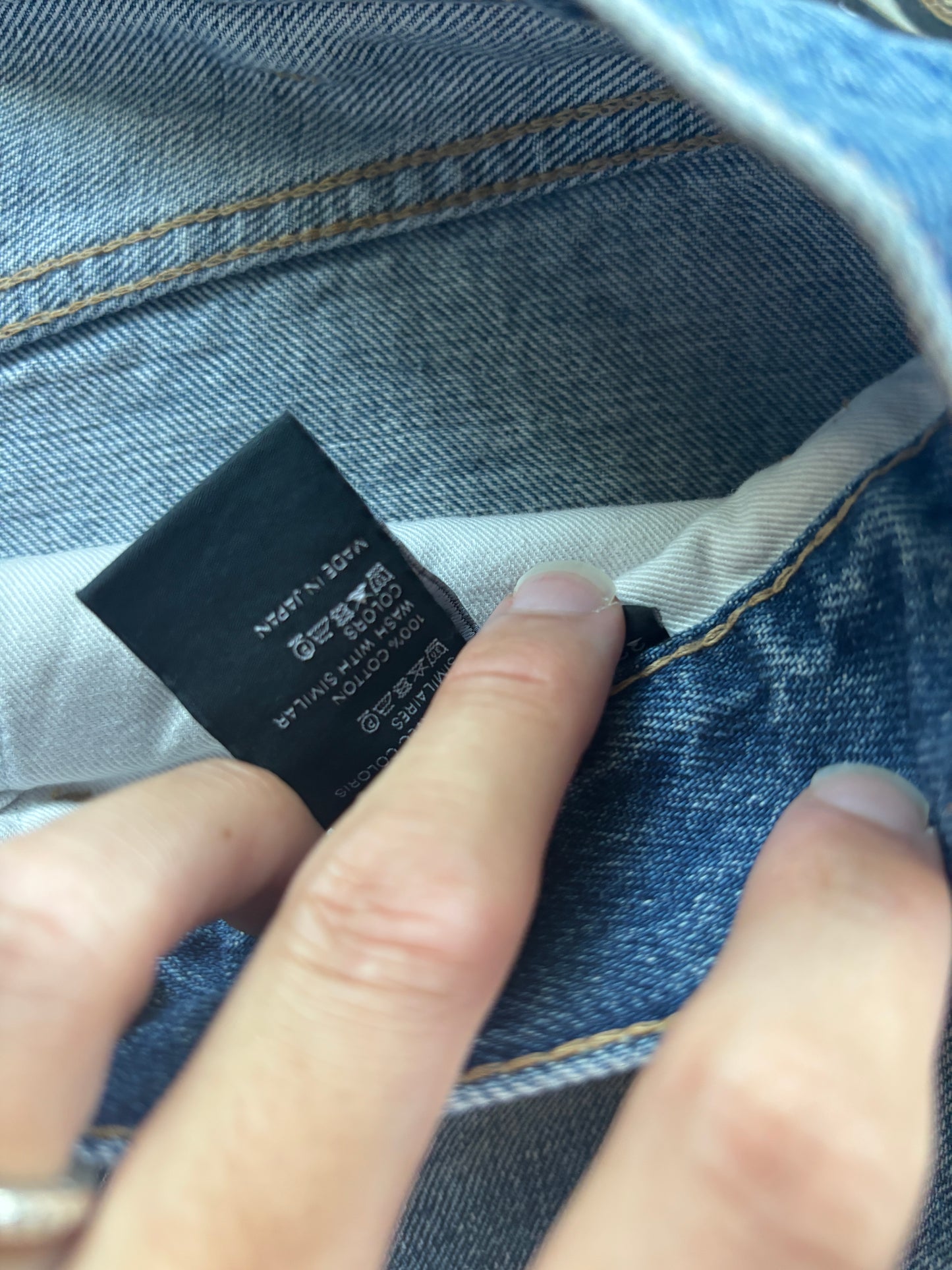 Light Washed Raw Denim