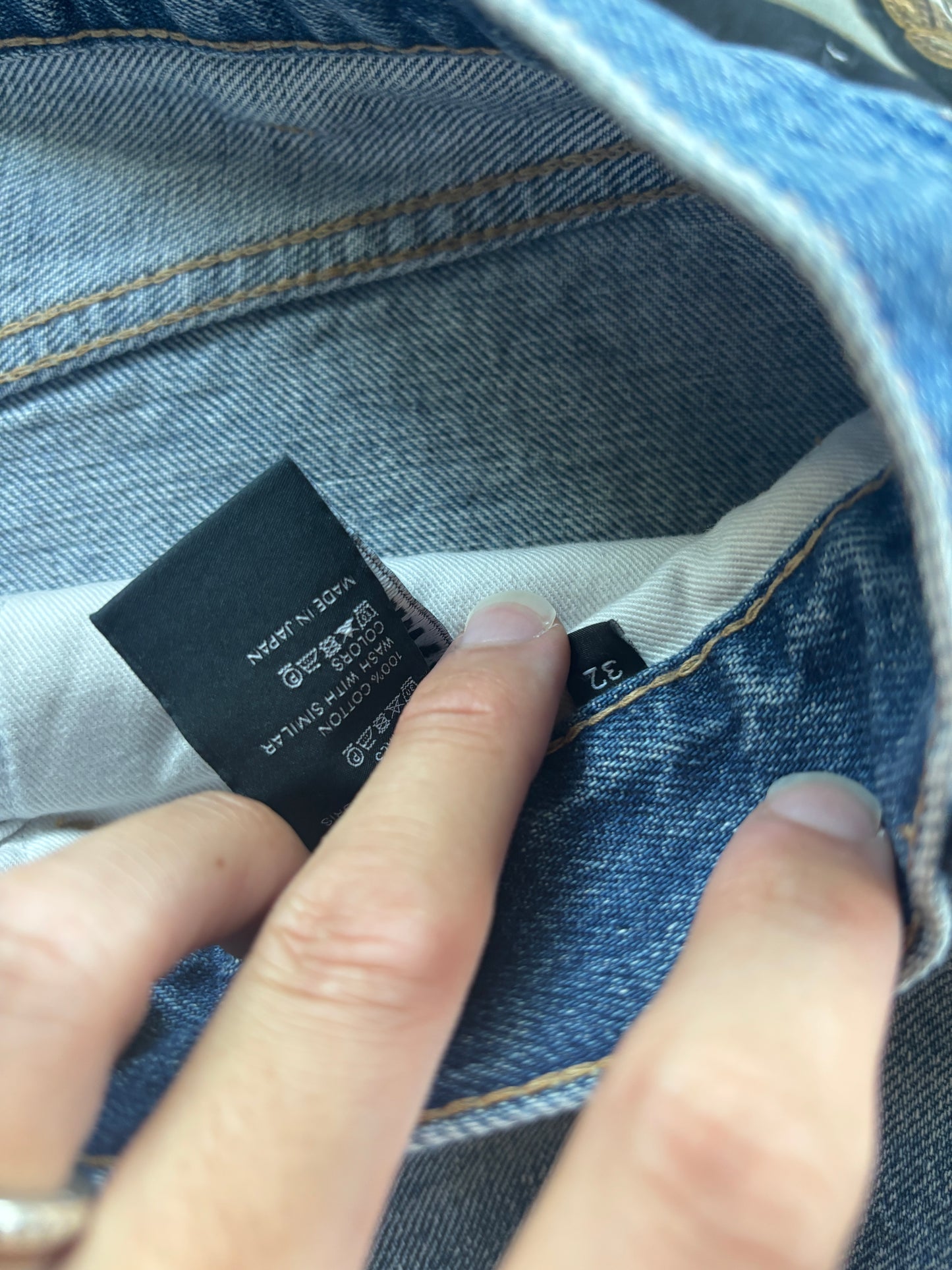 Light Washed Raw Denim
