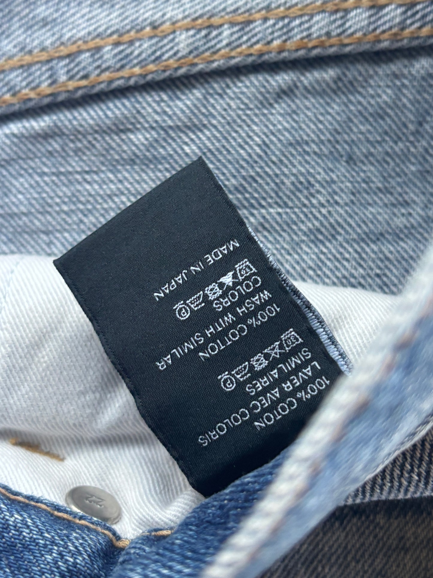 Light Washed Raw Denim