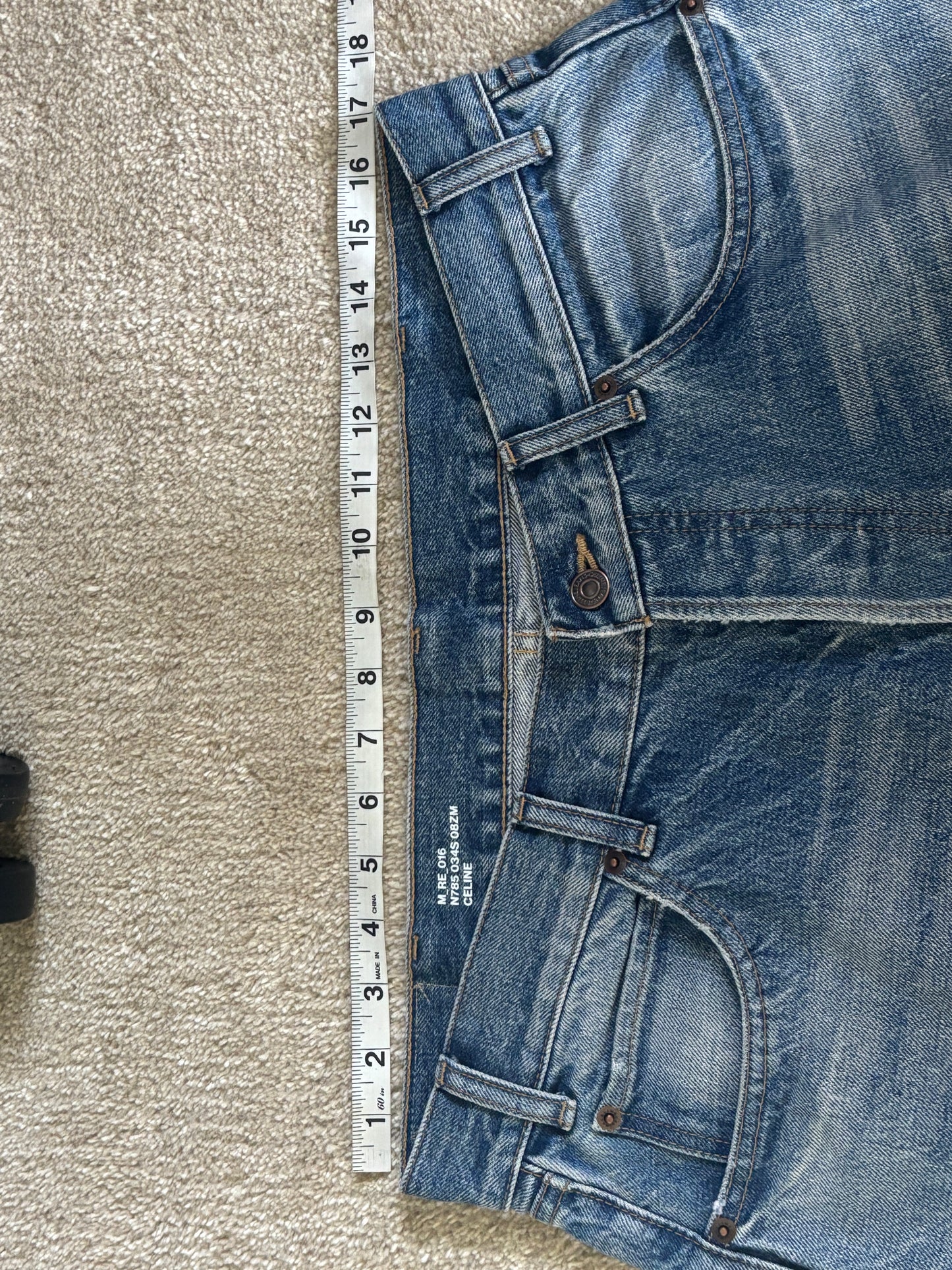 Light Washed Raw Denim