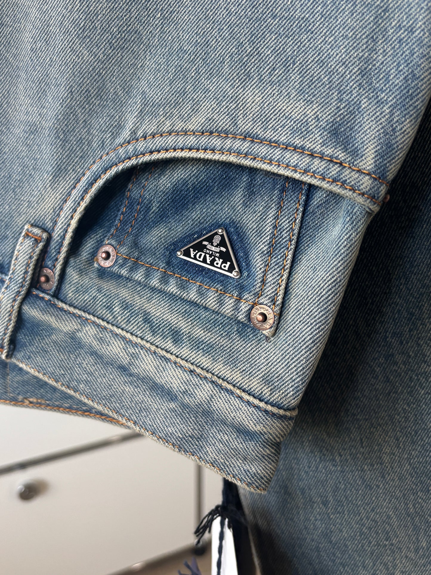 Washed Logo Denim