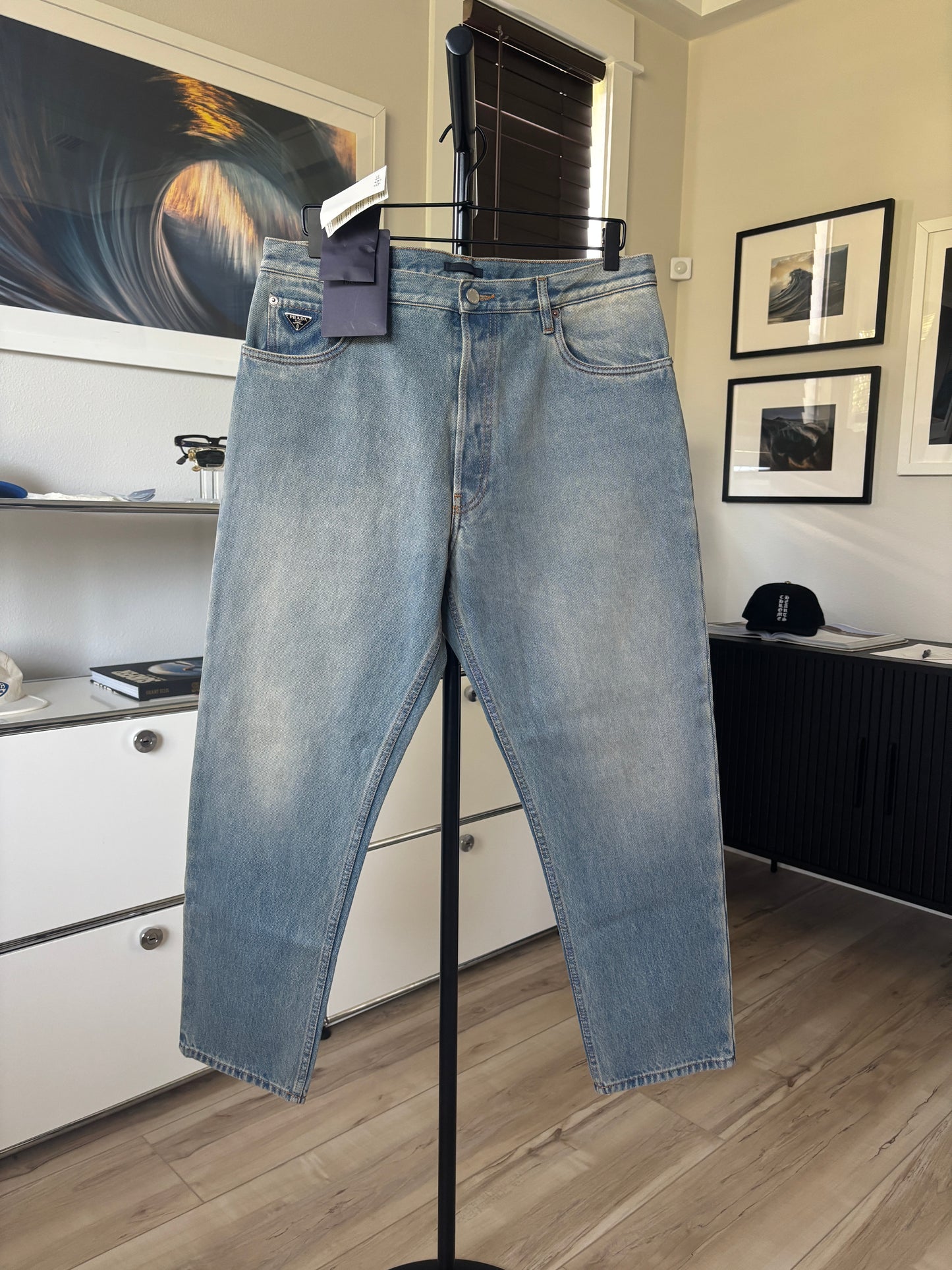 Washed Logo Denim