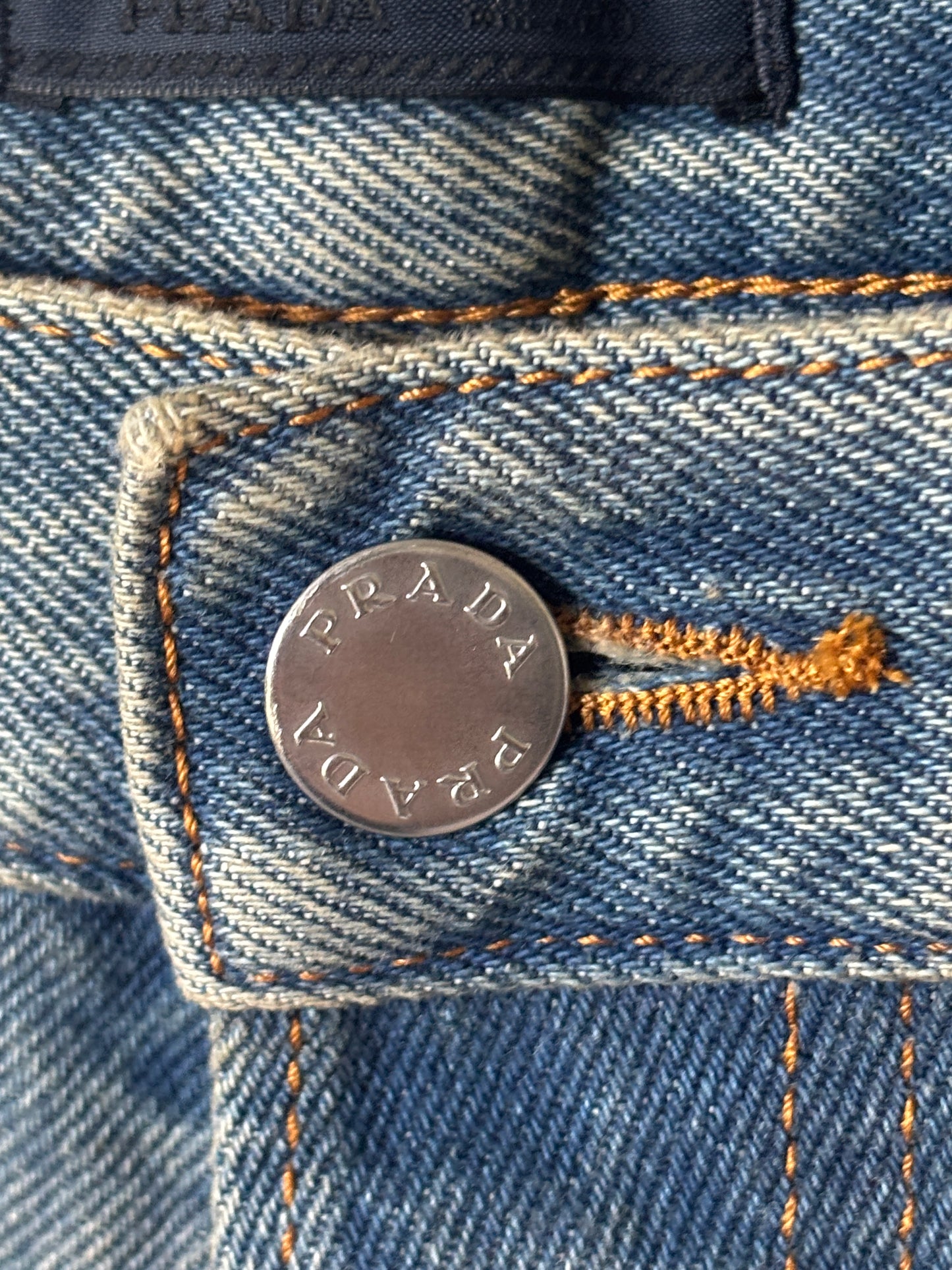 Washed Logo Denim
