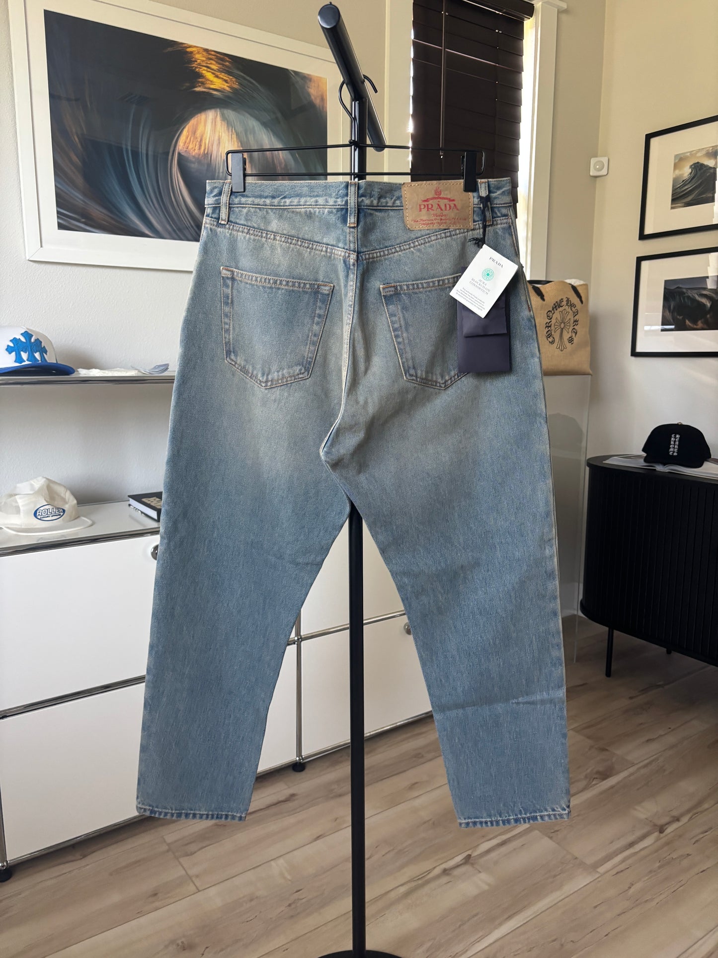 Washed Logo Denim
