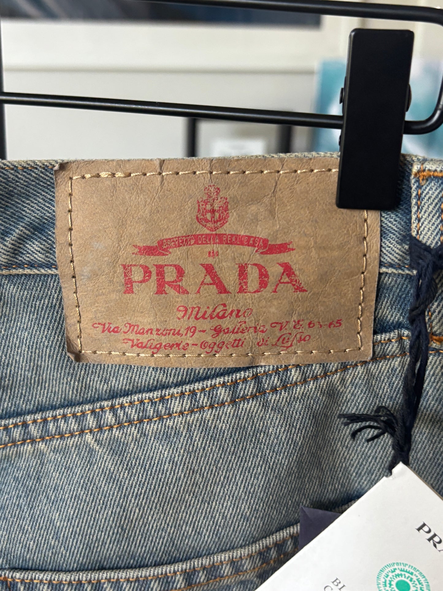 Washed Logo Denim