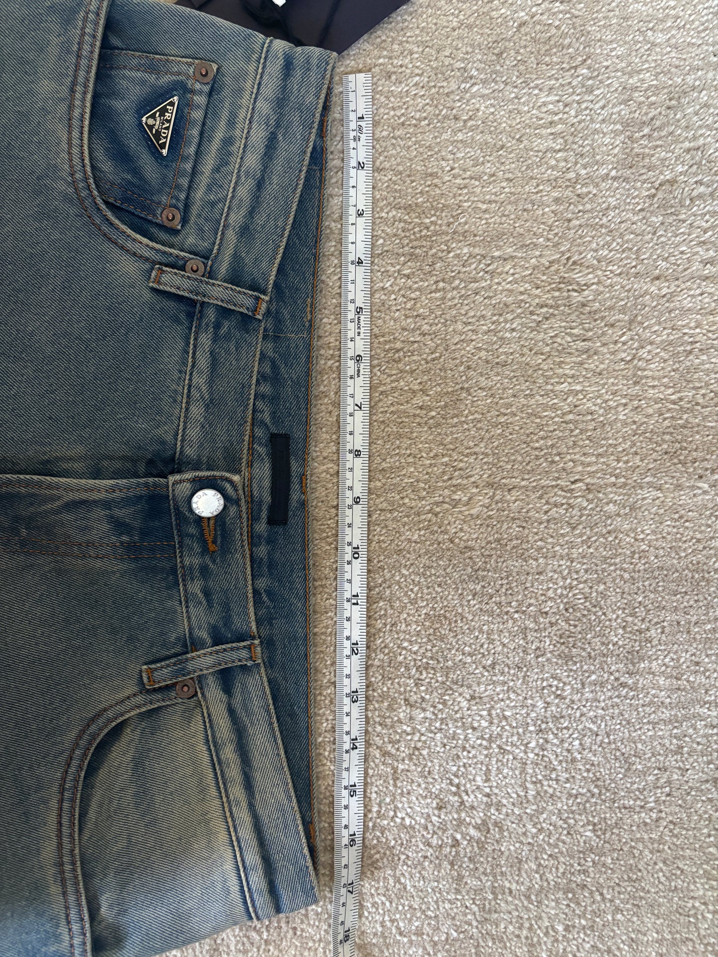 Washed Logo Denim