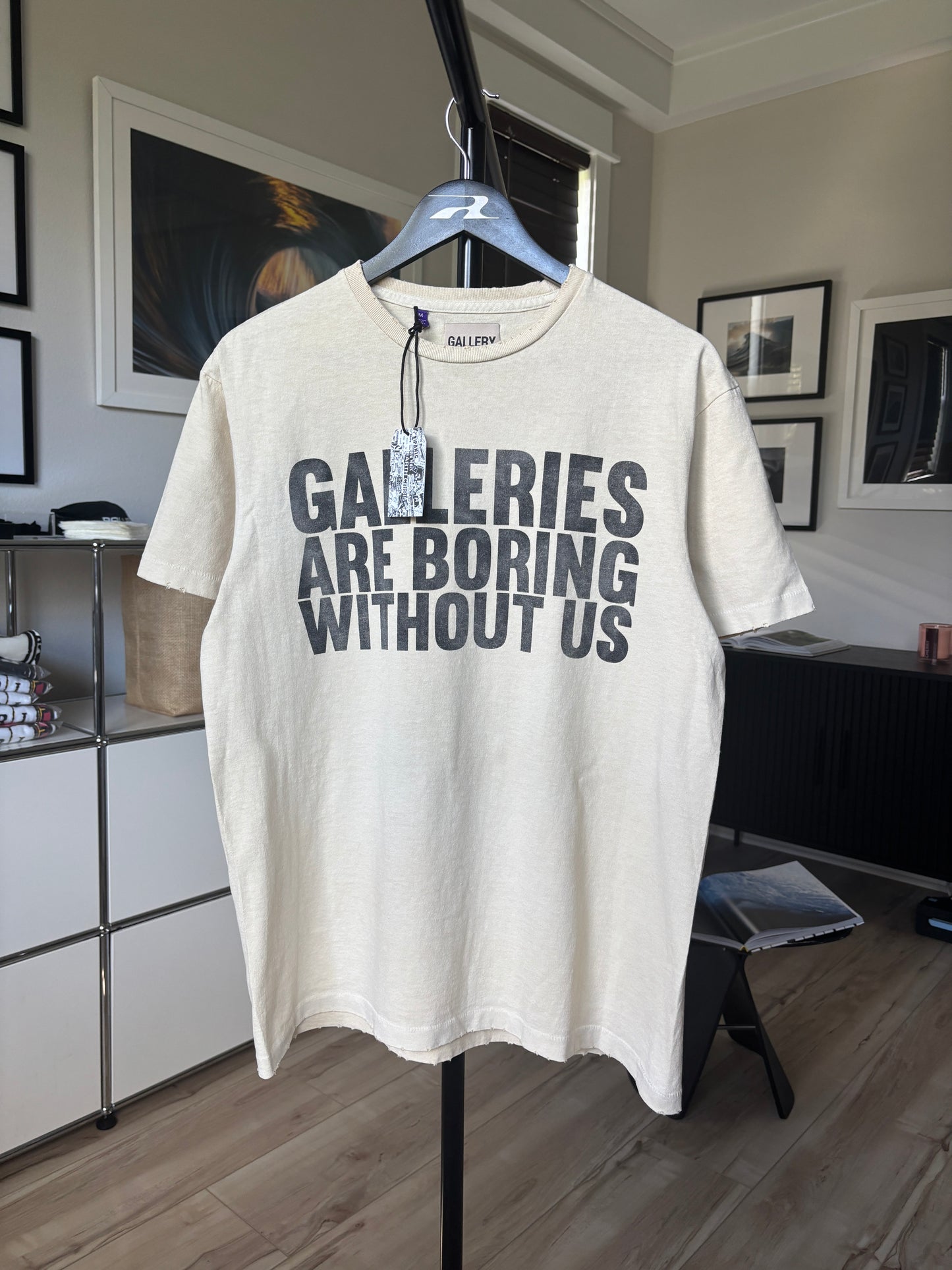Galleries Are Boring Logo Tee