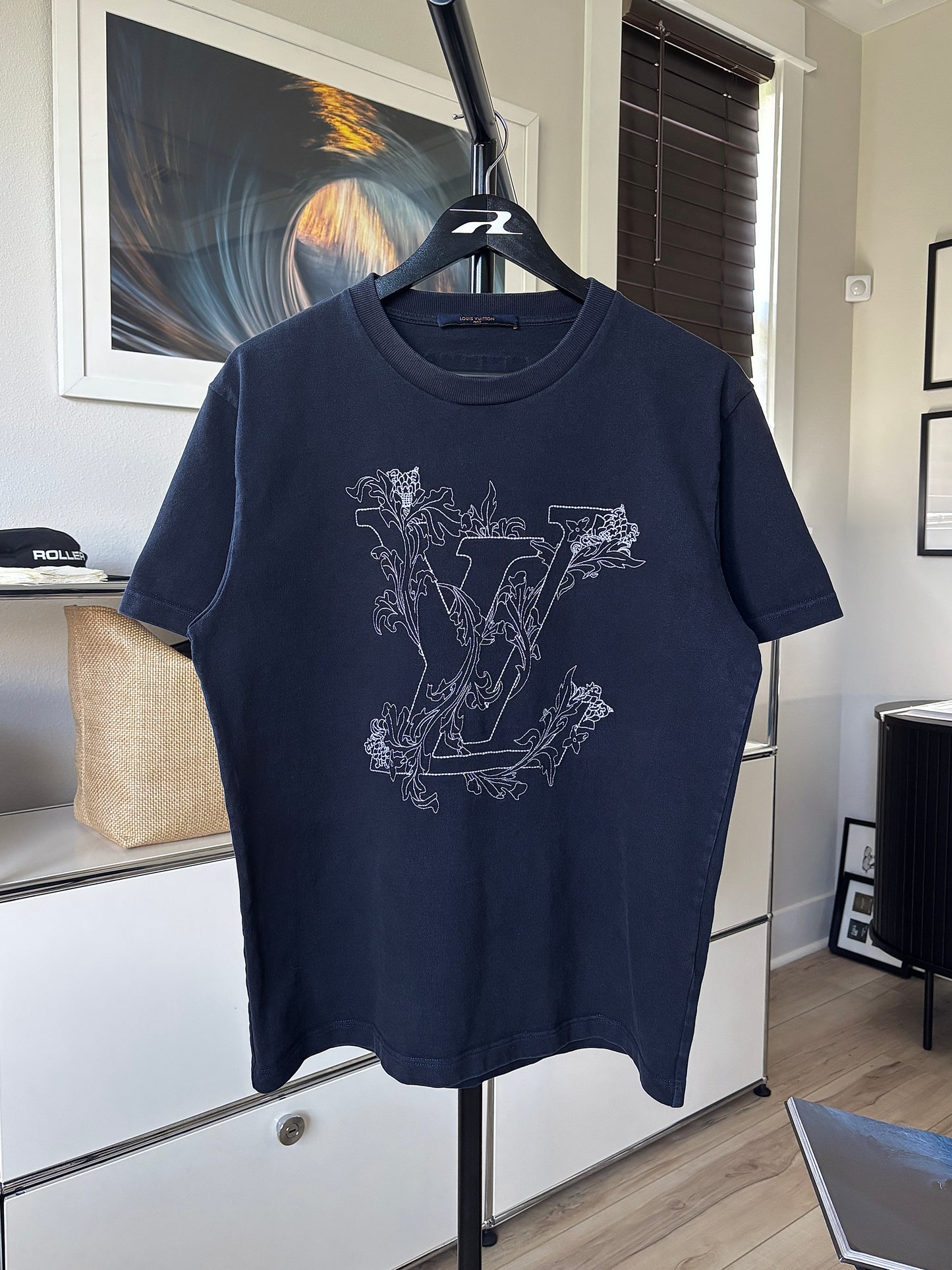 Stitched Floral Logo Tee