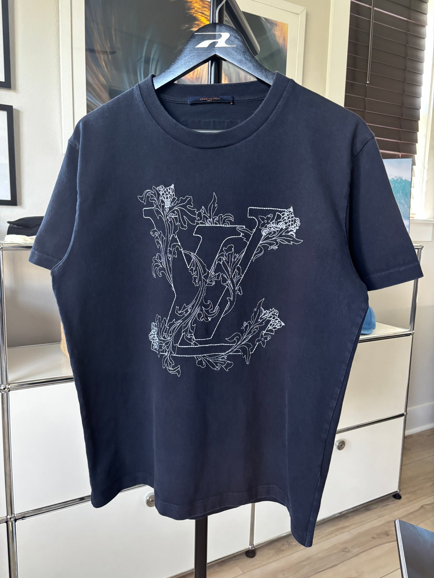 Stitched Floral Logo Tee