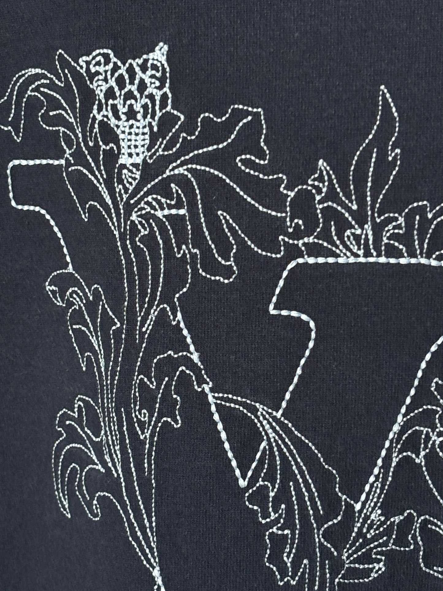 Stitched Floral Logo Tee