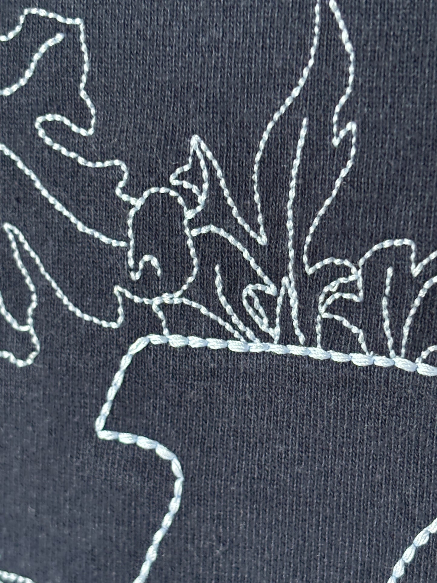 Stitched Floral Logo Tee