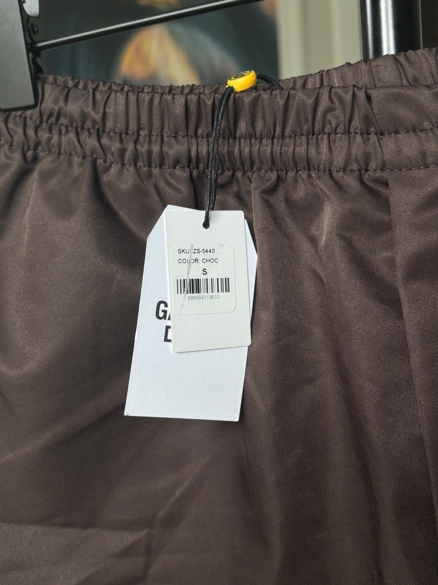 Mocha Nylon Logo Zuma Shorts