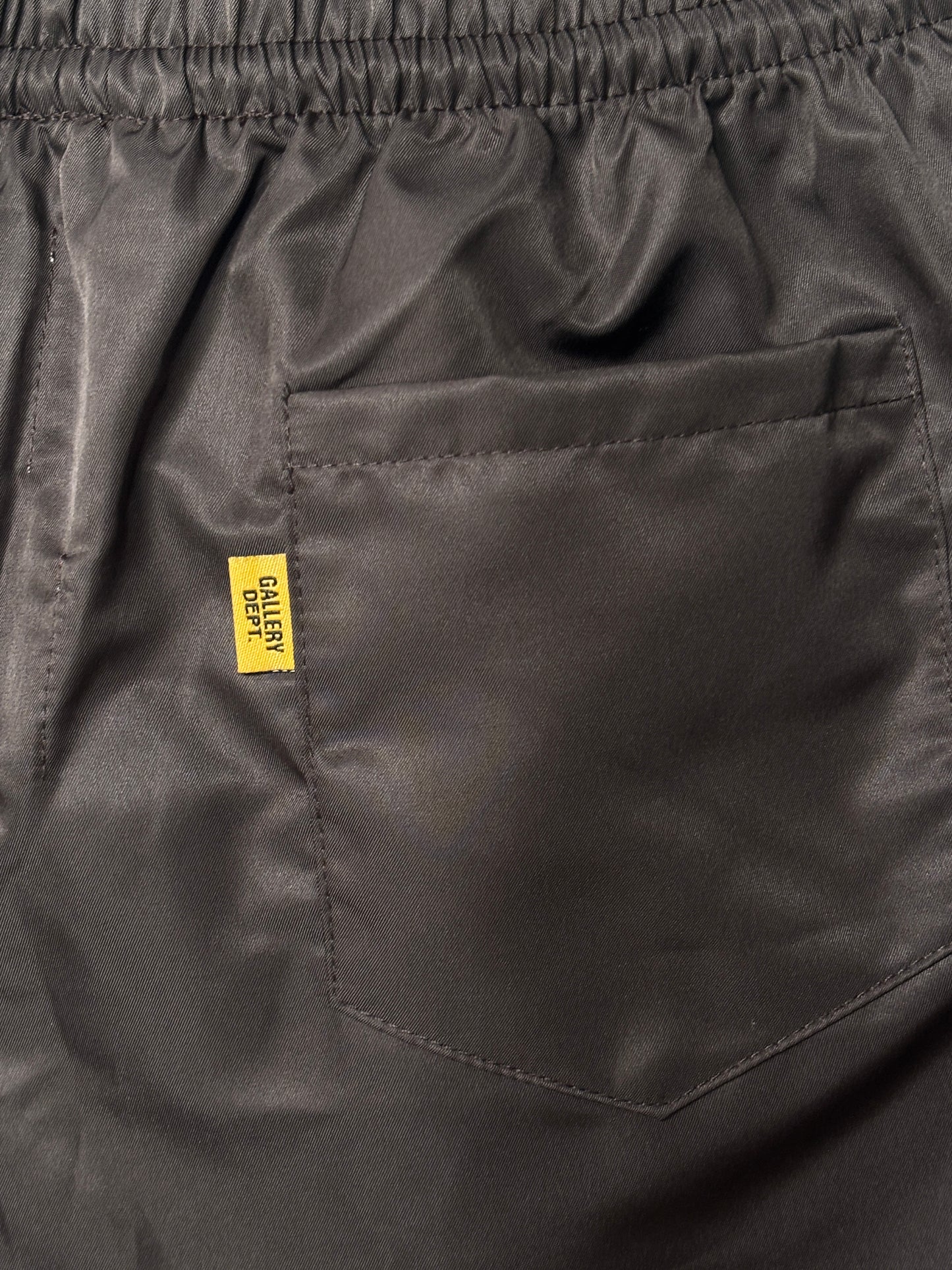 Mocha Nylon Logo Zuma Shorts