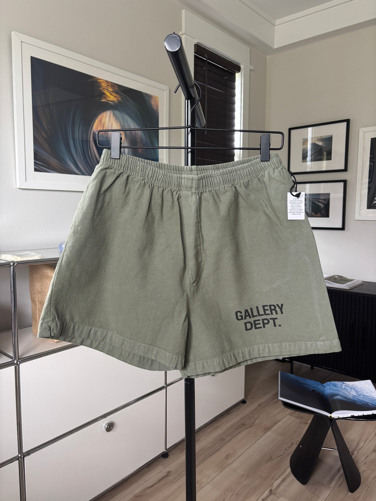 Army Green Logo Zuma Shorts