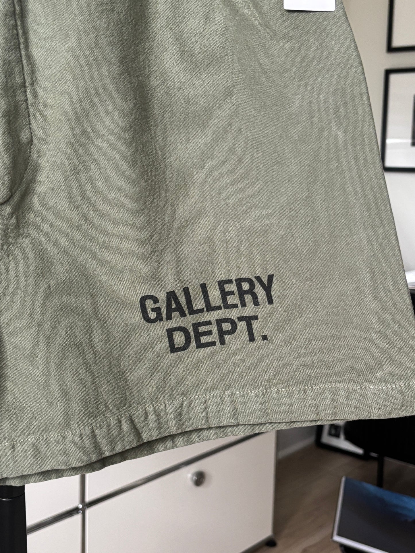 Army Green Logo Zuma Shorts