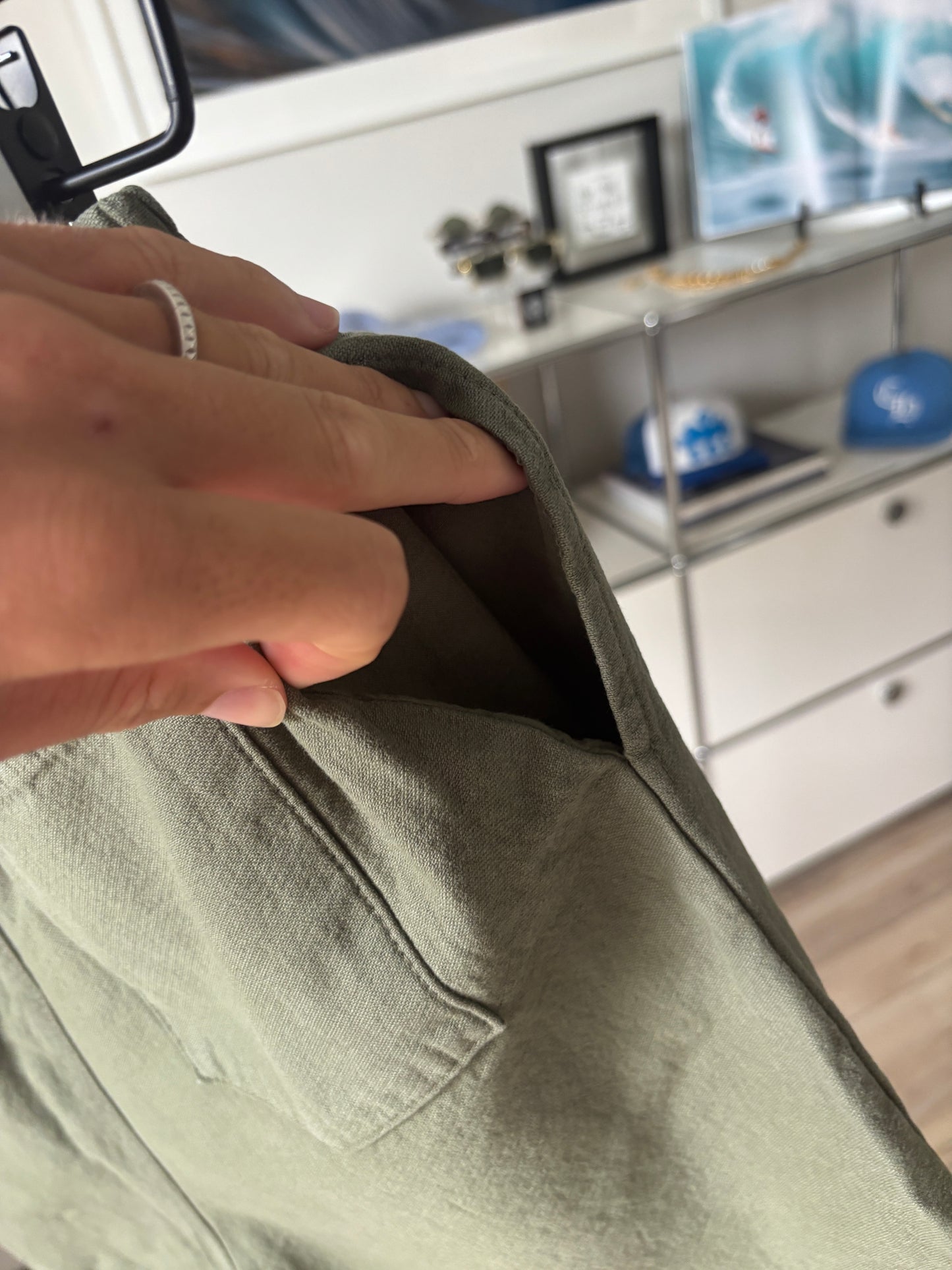 Army Green Logo Zuma Shorts