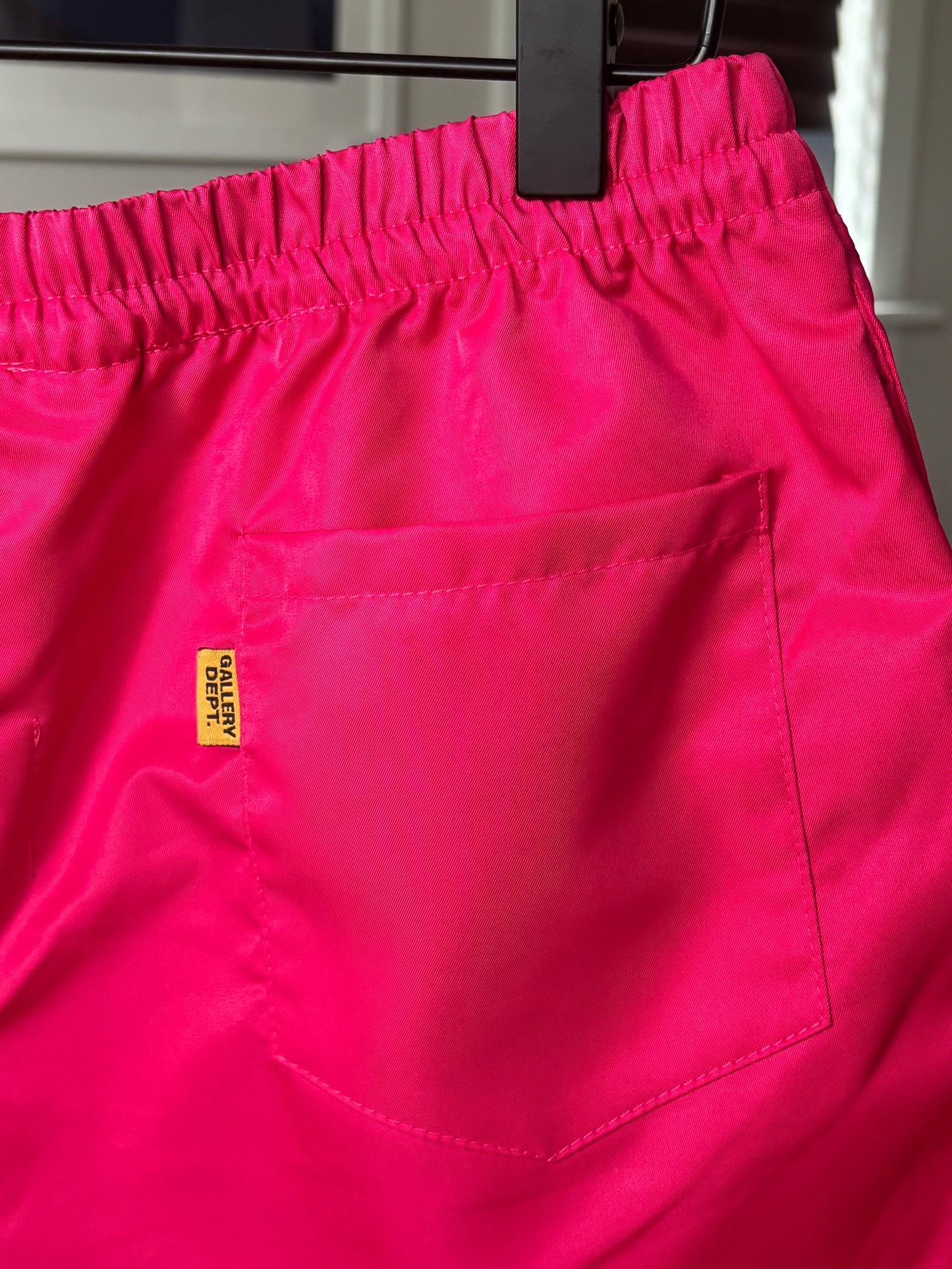 Pink Nylon Zuma Shorts