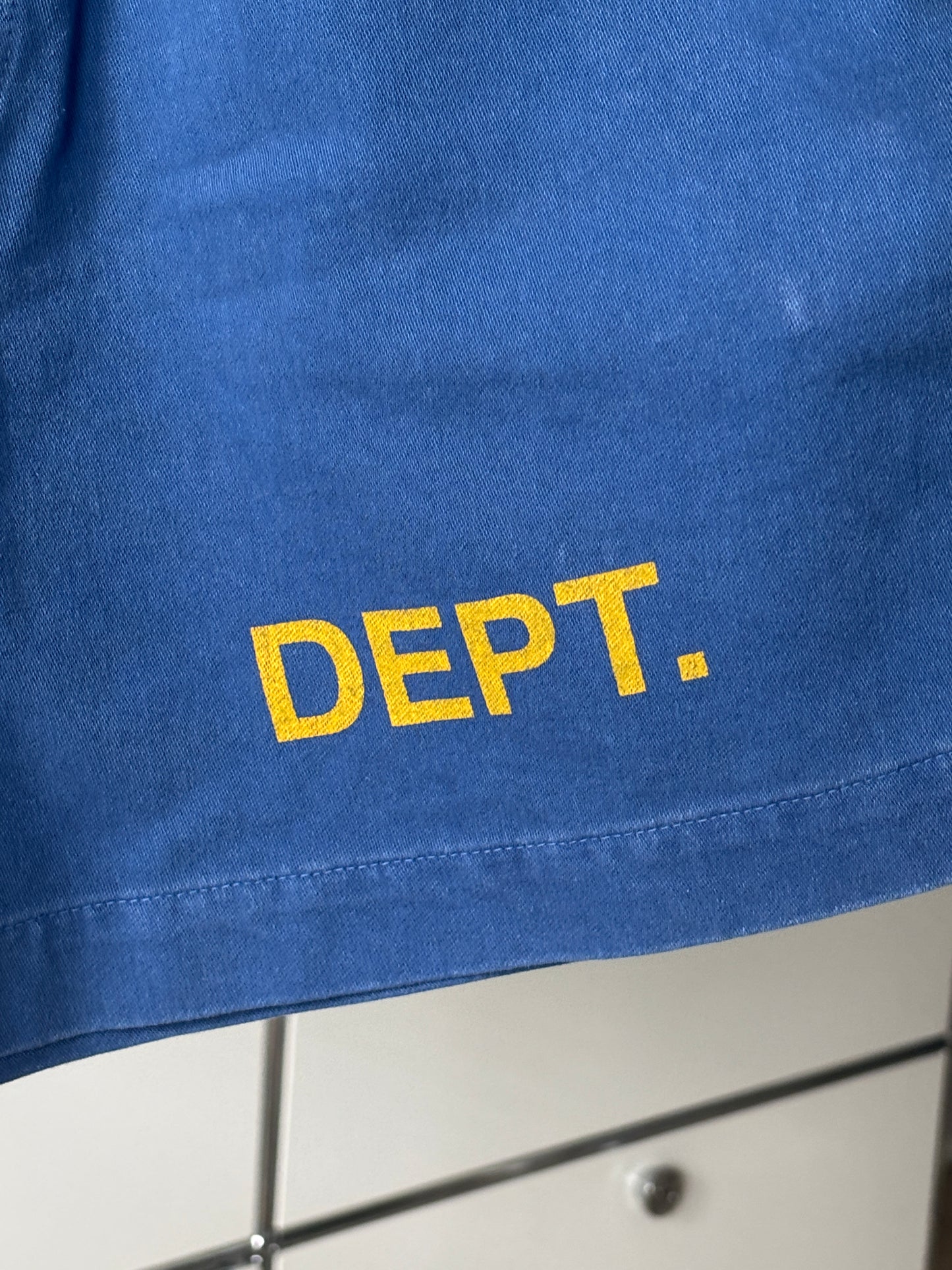 Blue + Yellow Logo Shorts