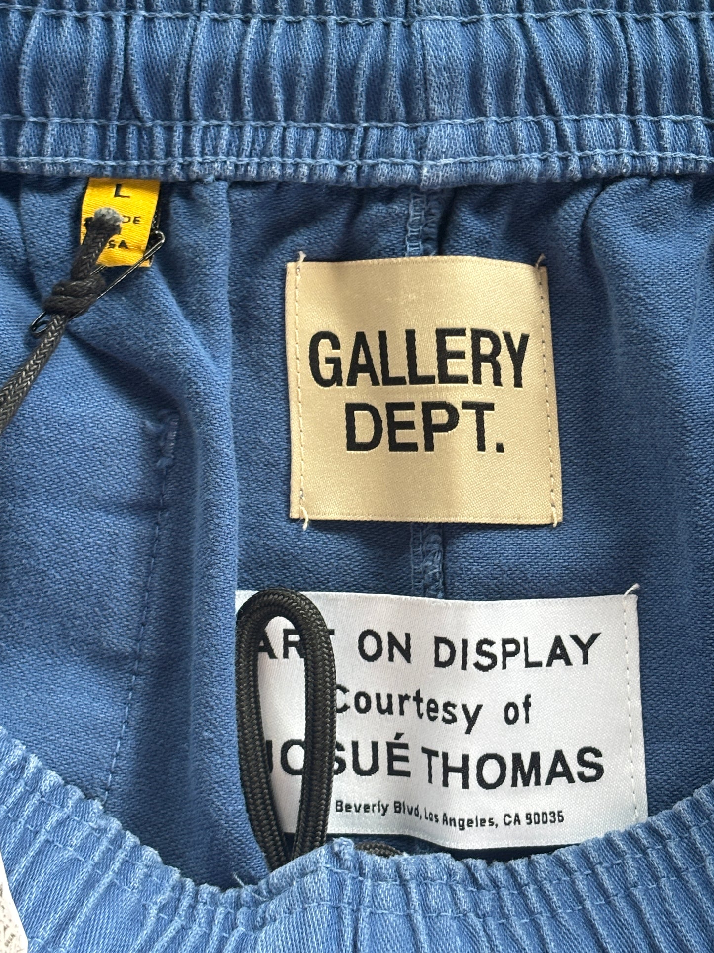 Blue + Yellow Logo Shorts