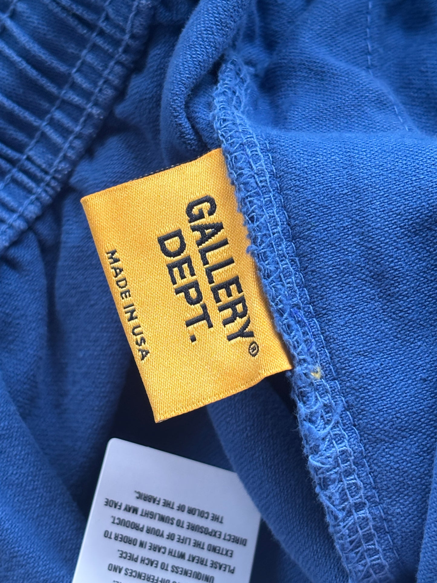 Blue + Yellow Logo Shorts