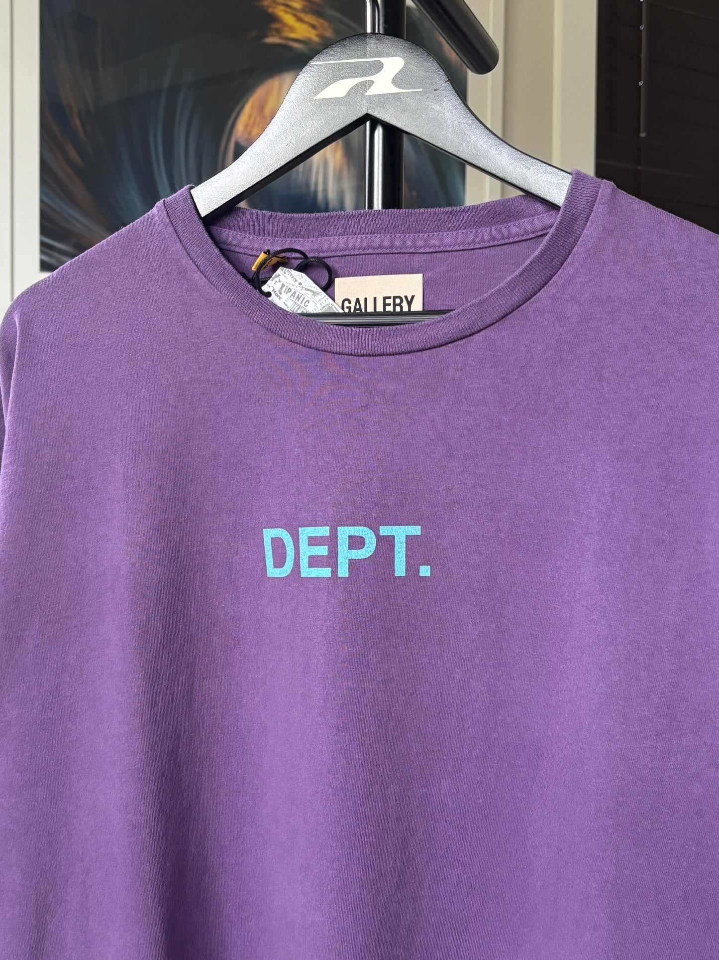 Purple Center Logo Long Sleeve Tee