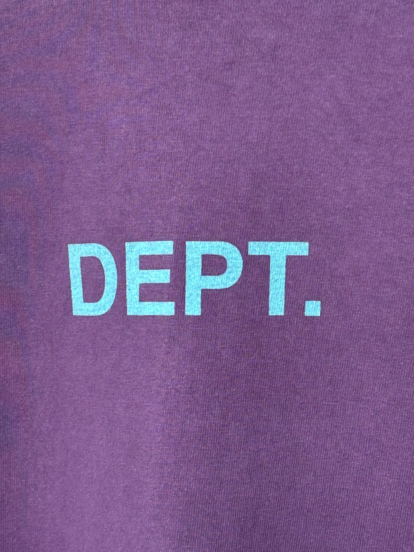 Purple Center Logo Long Sleeve Tee