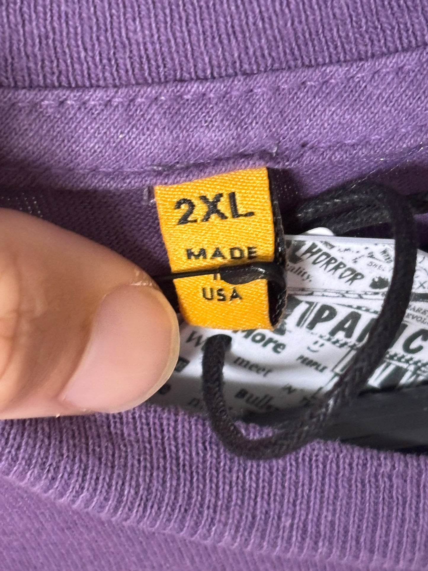 Purple Center Logo Long Sleeve Tee