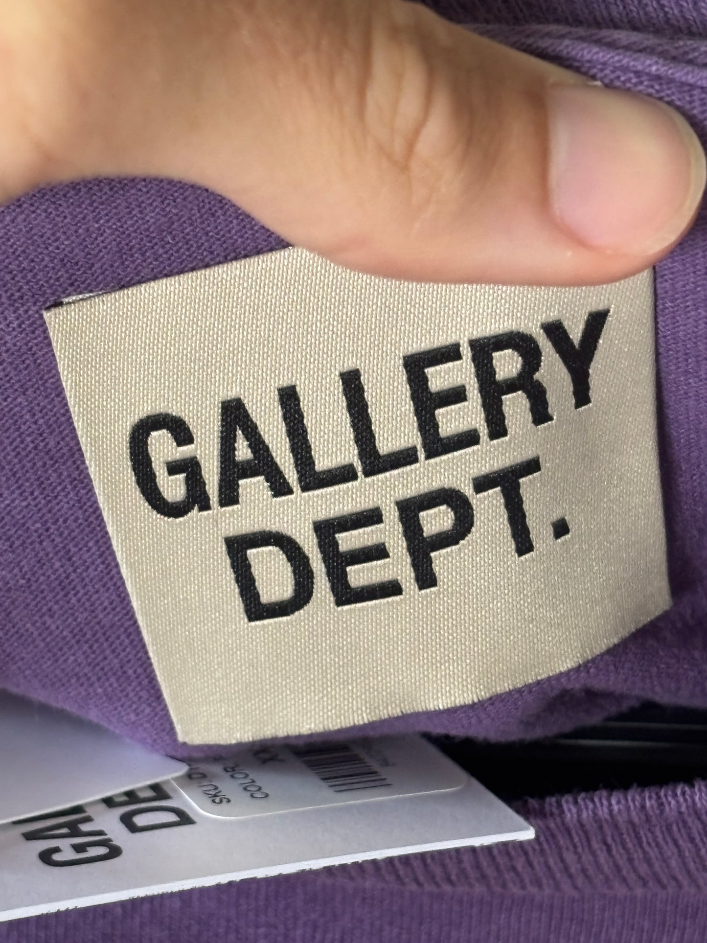 Purple Center Logo Long Sleeve Tee