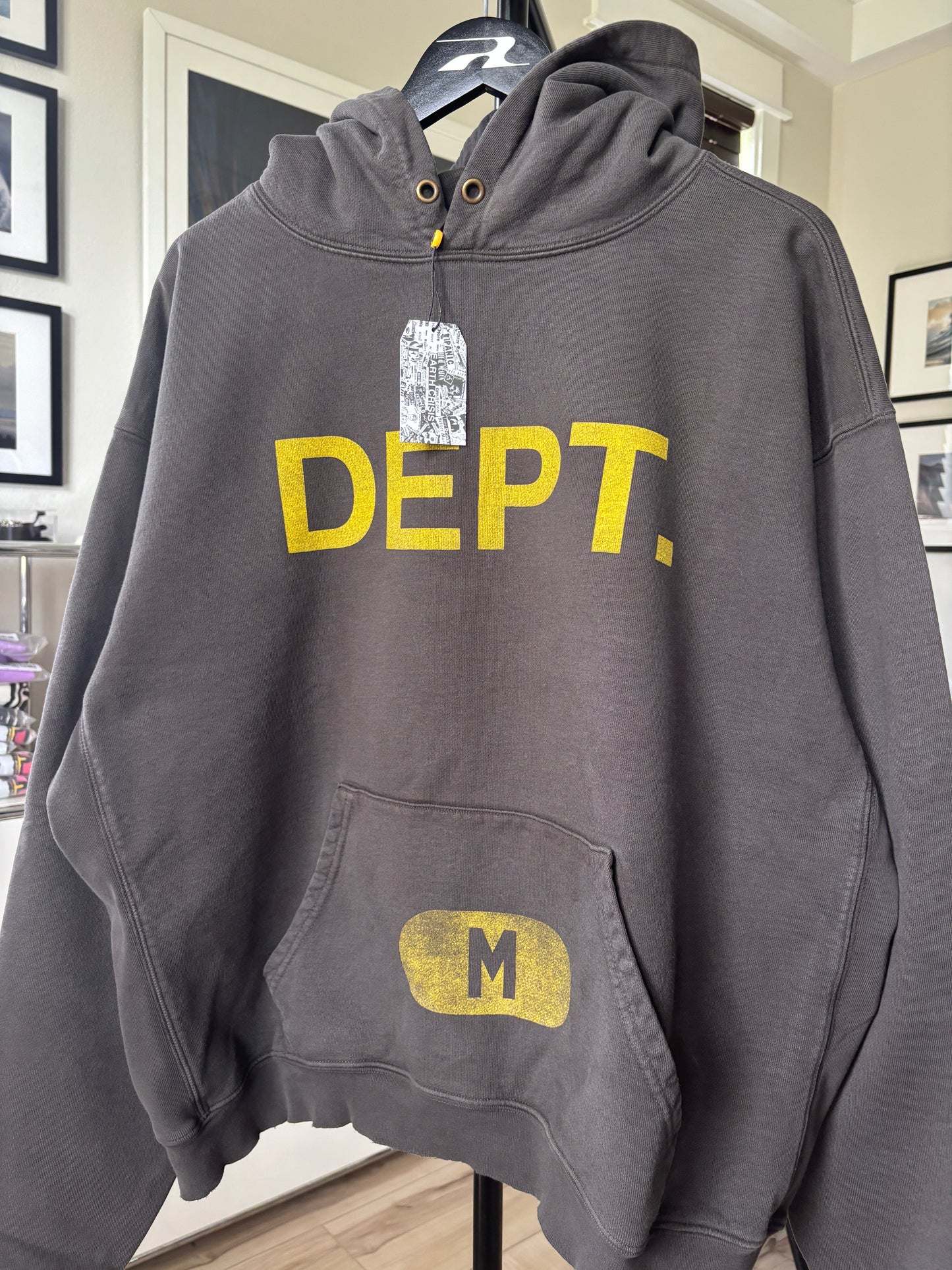 Boxing Logo Faded Hoodie