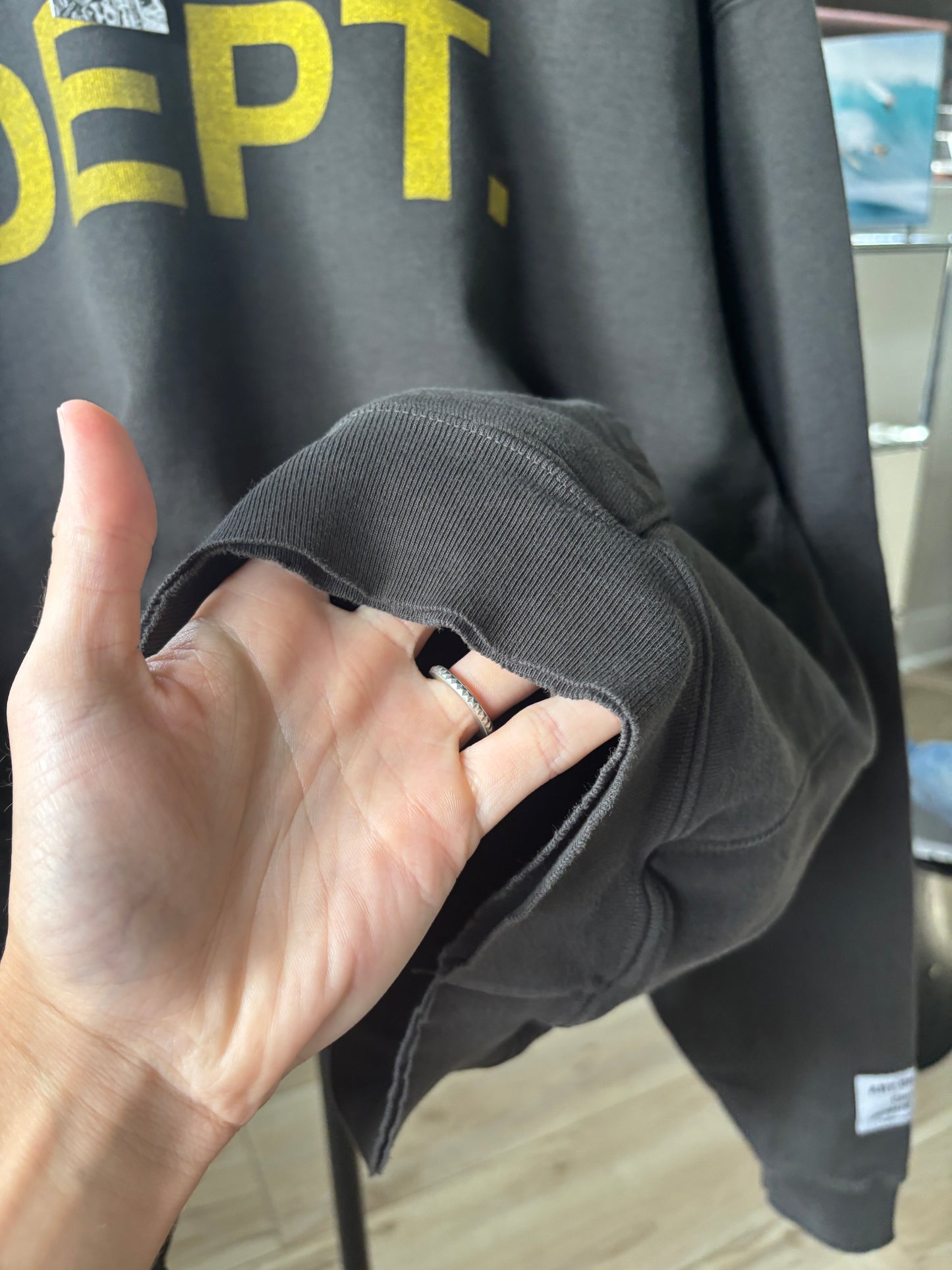 Boxing Logo Faded Hoodie