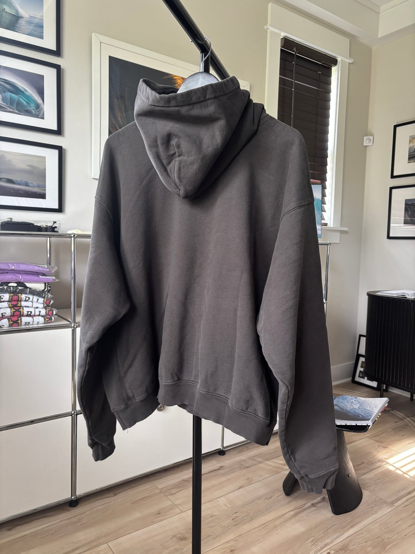 Boxing Logo Faded Hoodie