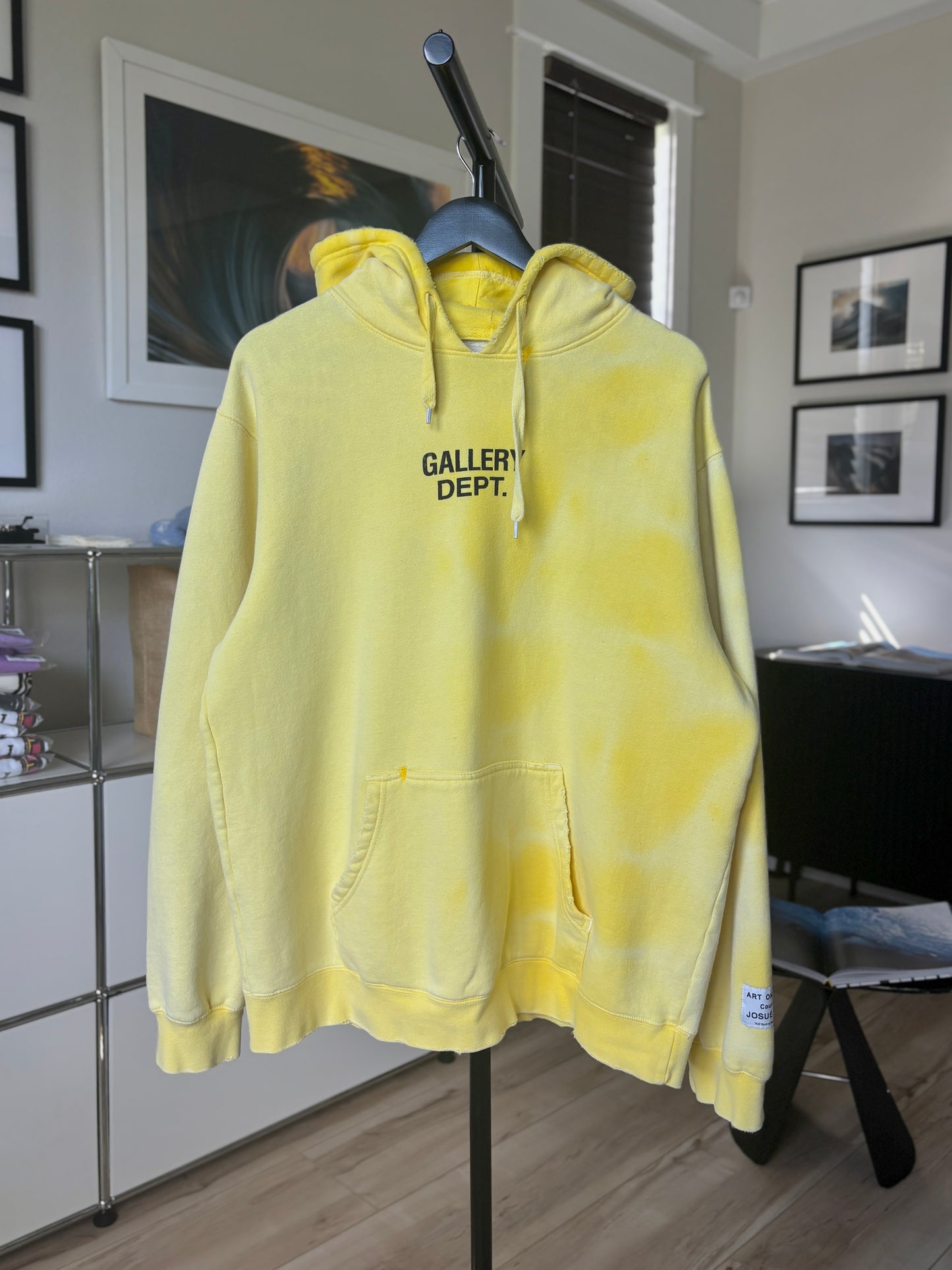 Faded Logo Yellow Hoodie